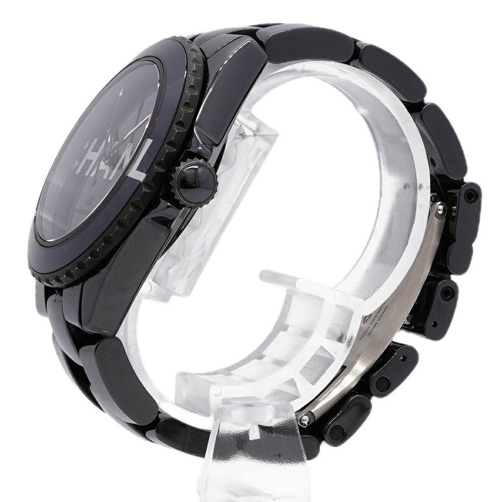 Chanel J12 Wanted de H7418 Black Dial Men's Watch — Very Good