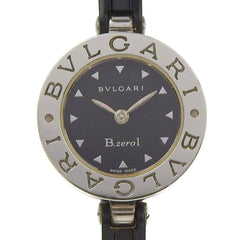 BVLGARI Bzero1 BZ22S Women's Watch with Stainless Steel and Rubber Quartz Movement, Analog Display, Black Dial — Good