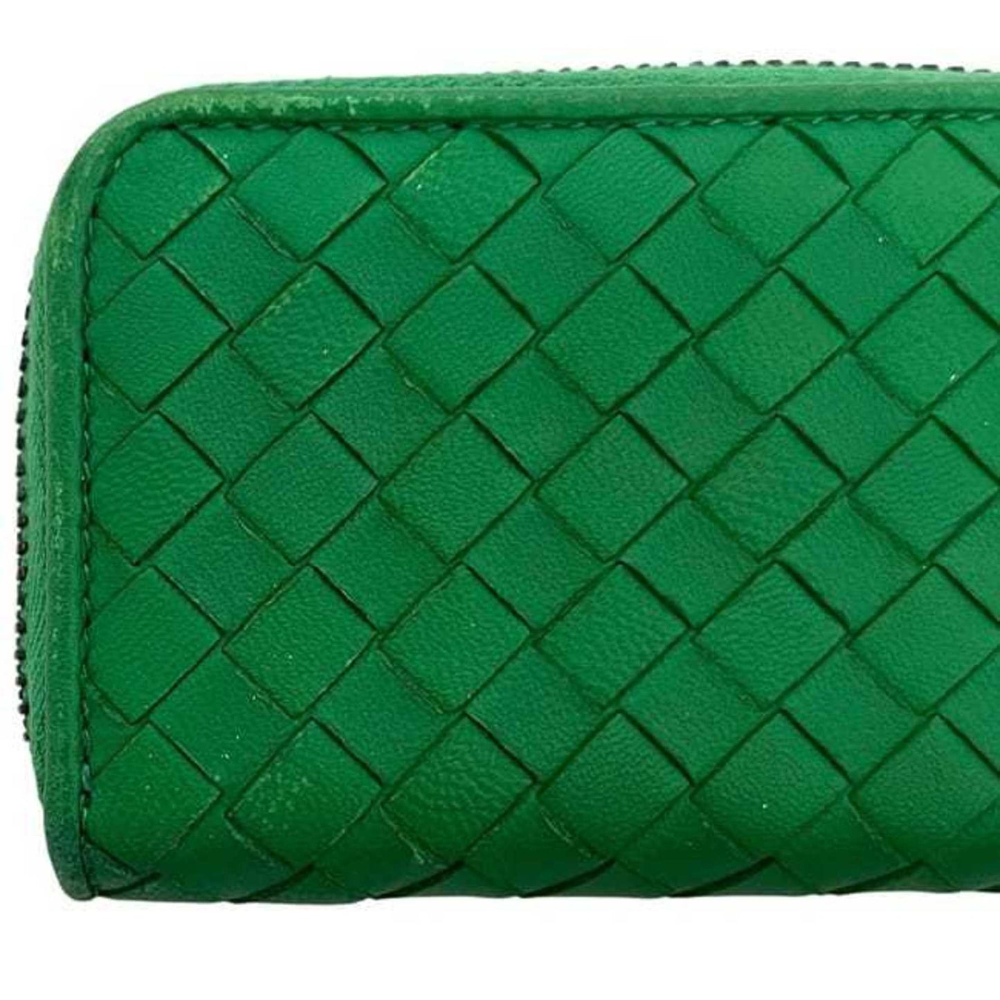 Bottega Veneta coin case ec-24409 green intrecciato leather purse B04401910M BOTTEGA VENETA mini compact wallet men's women's color