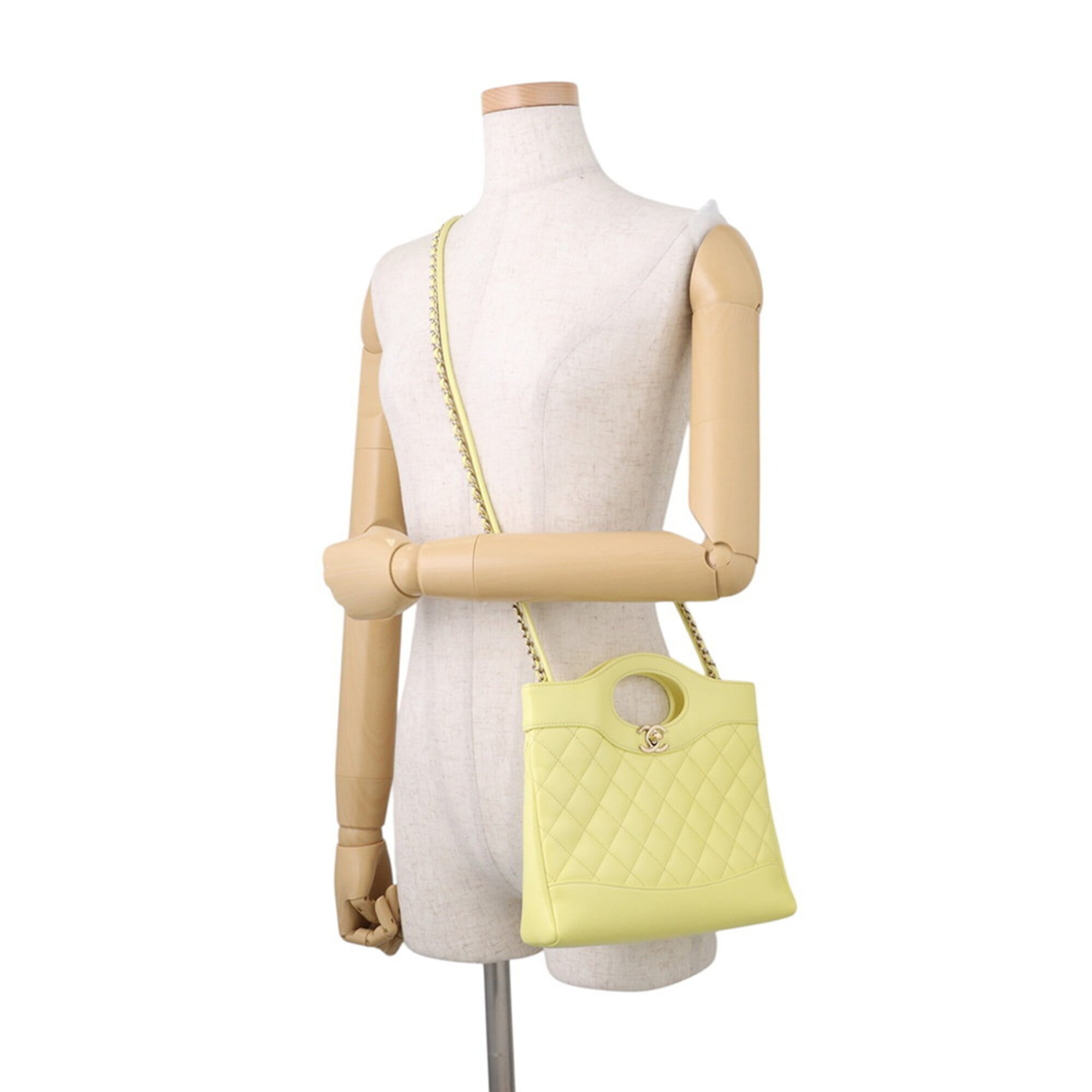 Chanel Chain Shoulder Bag Matelassé Small Shiny Calfskin AS4133 CHANEL Handbag Women's — Like New