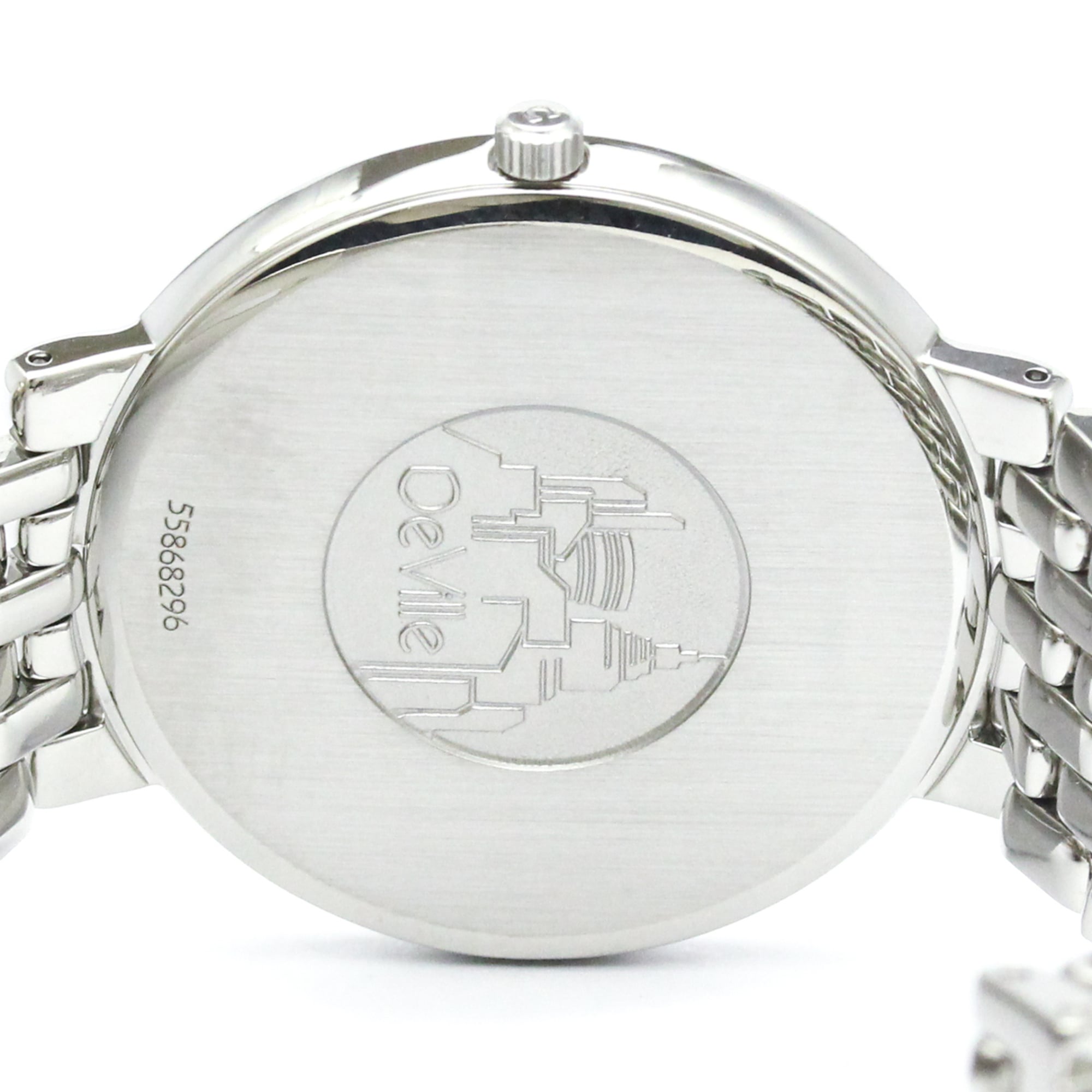 OMEGA De Ville Stainless Steel Quartz Mens Watch 7500.31 Polished — Very Good