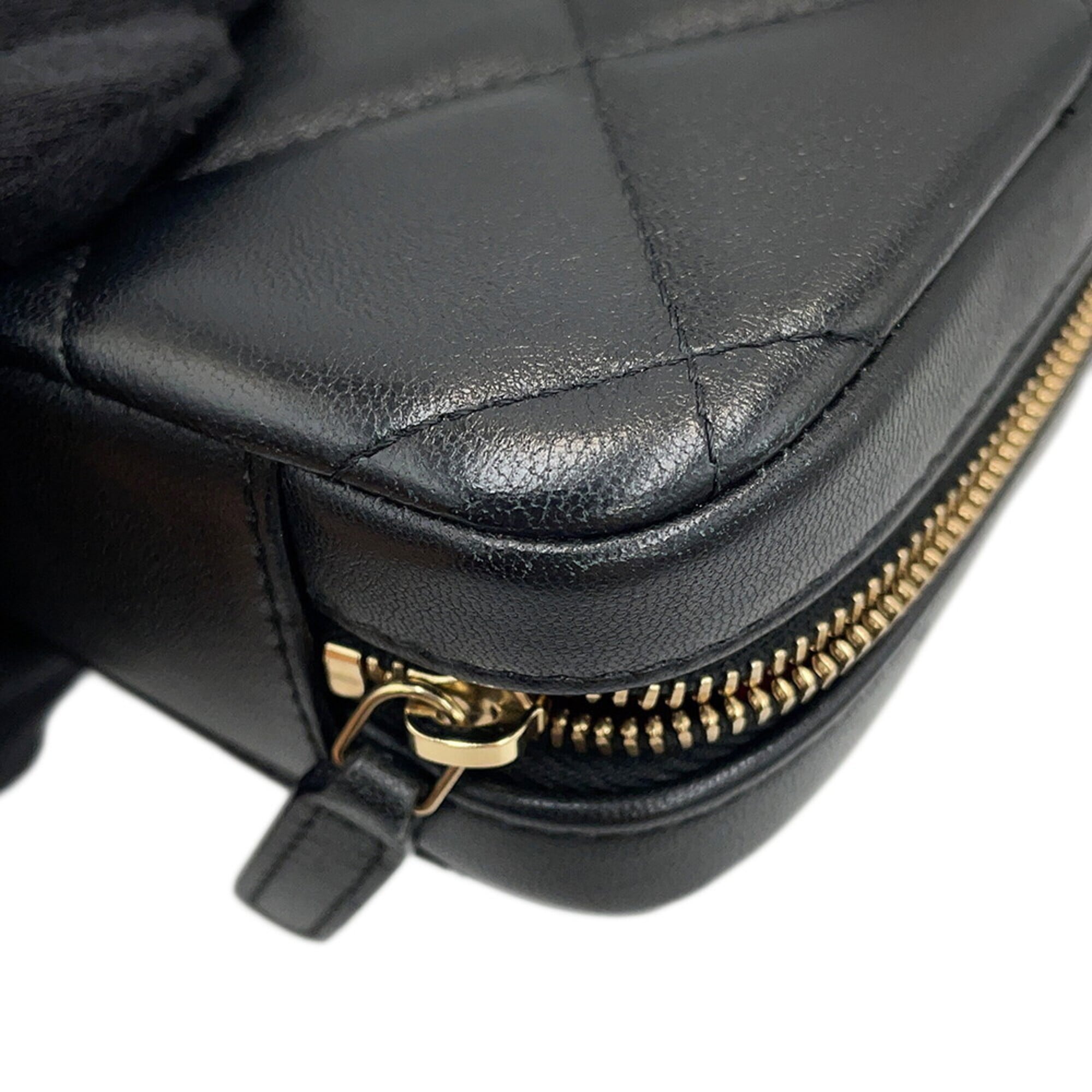 Chanel Chain Shoulder Bag CHANEL19 Coco Mark Lambskin AP2728 CHANEL Handbag Black Women's — Like New