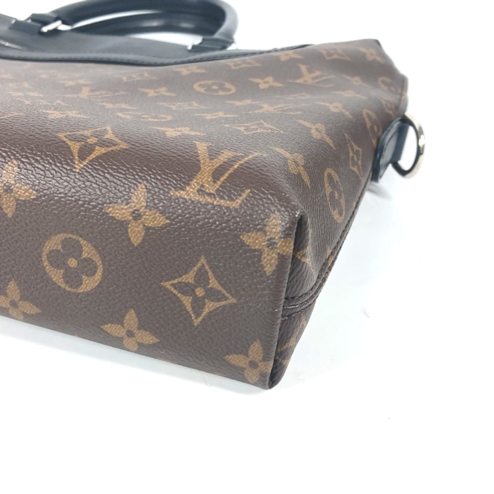 LOUIS VUITTON M54019 Monogram Macassar Porte Document Jour PDJ Bag Shoulder Tote Handbag Canvas Men's Brown G-241125-30 — Like New