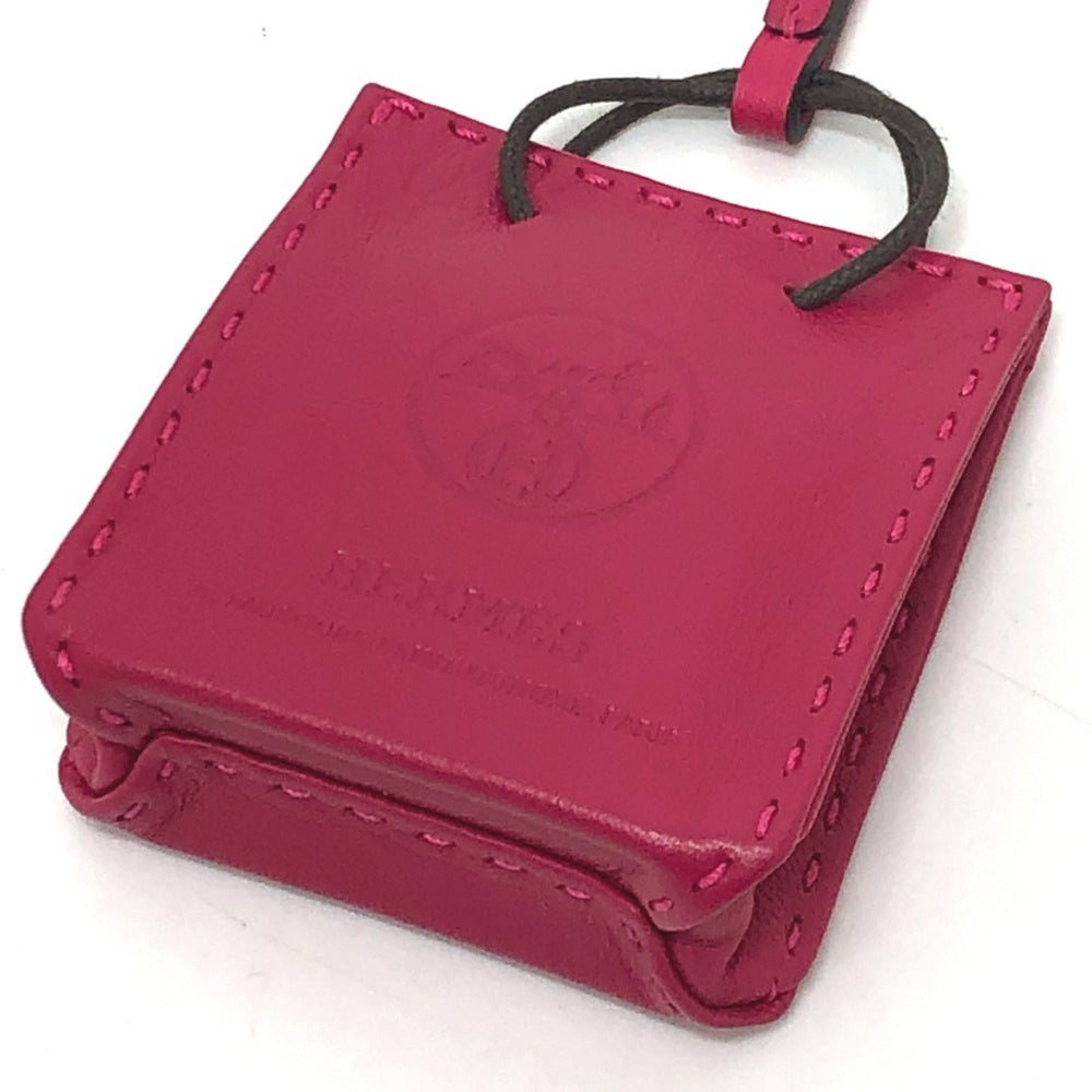 HERMES Sac Orange Bag Charm by Anjo Miro, Women's, Rose Mexico Purple, Like New — Like New