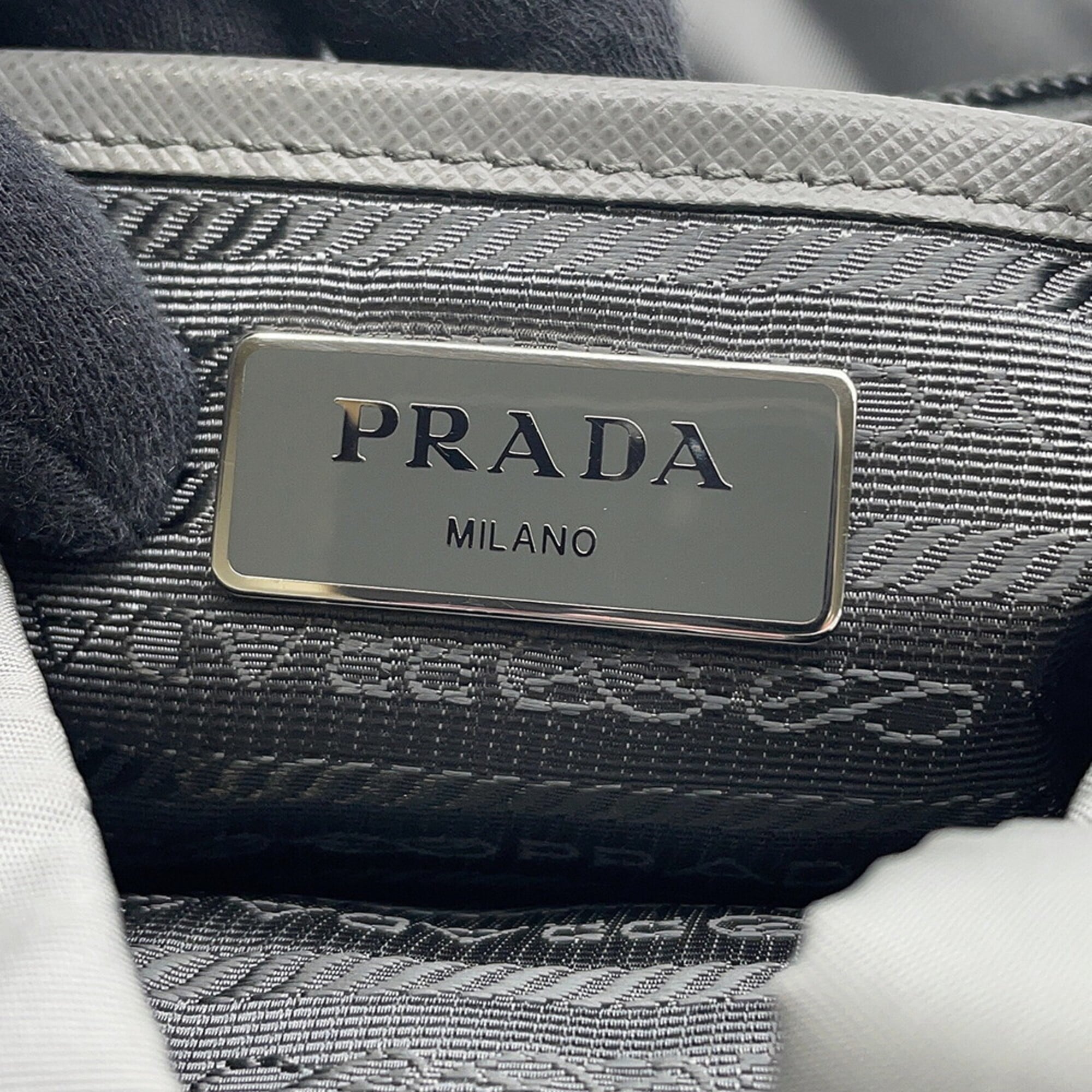 Prada Backpack Small Nylon Saffiano Leather 1BZ677 PRADA Handbag — Like New