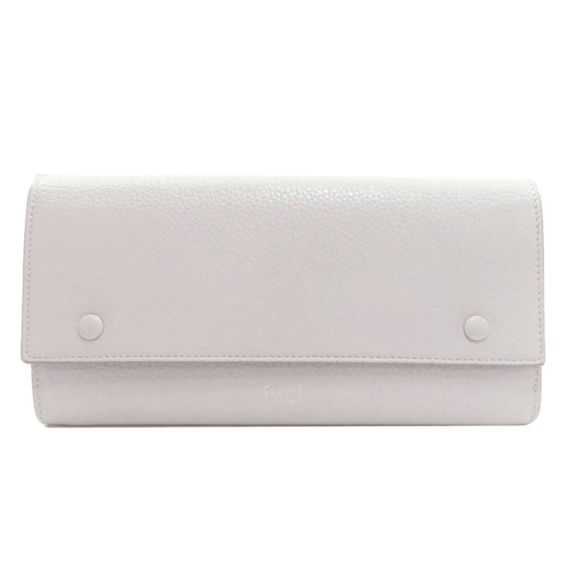 Celine logo long wallet leather women's CELINE