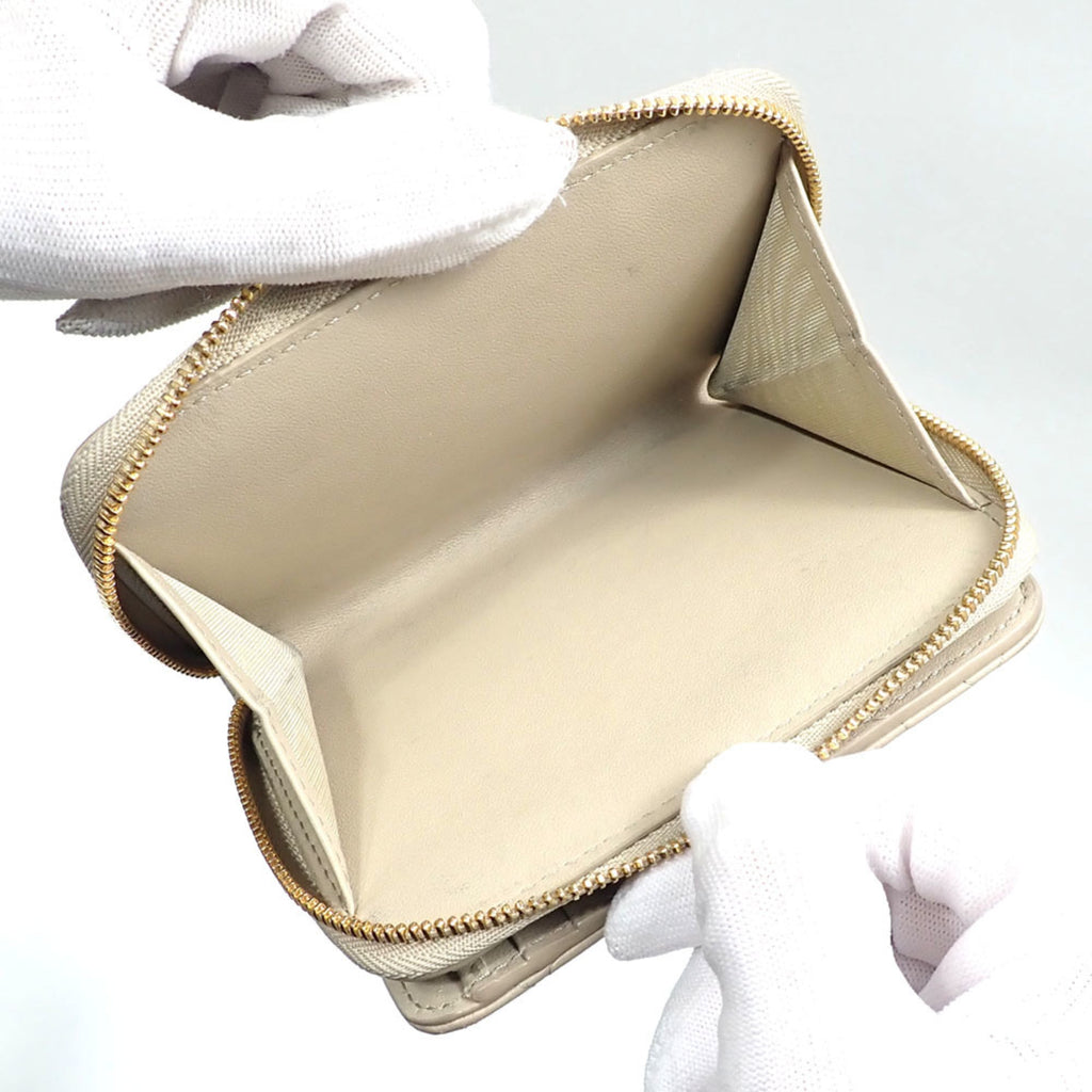 Christian Dior Caro Scarlett Women's Bifold Wallet in Beige Calfskin Leather (S5032UWHC-M116)