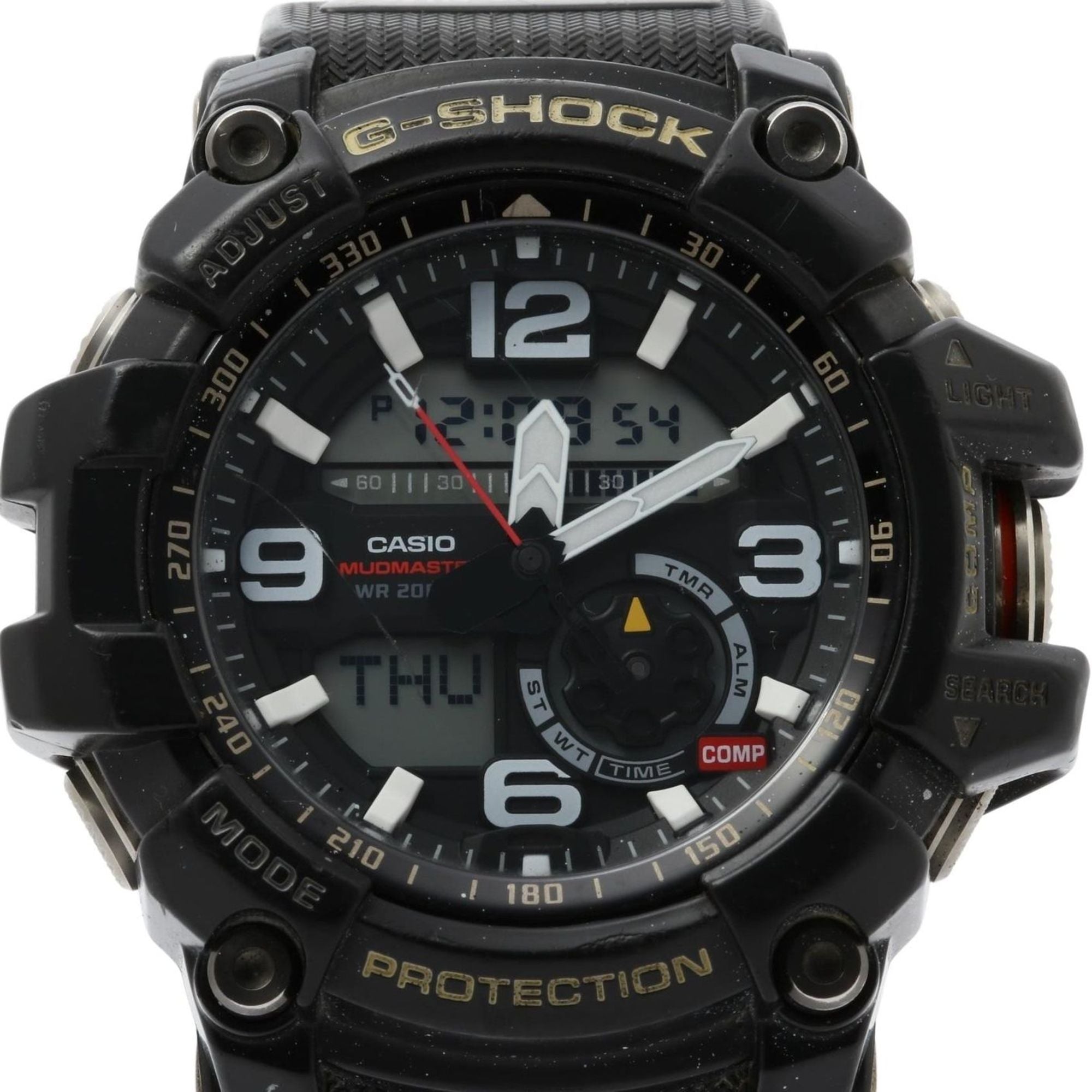 CASIO G-SHOCK MASTER OF G LAND MUDMASTER GG10001AJF Men's Digital-Analog Watch in Black Resin/Stainless Steel — Good