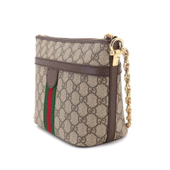 Gucci Ophidia Chain Shoulder Handbag, GG Supreme Canvas, Leather, Beige/Brown, 781397 Bag — New - Store Return