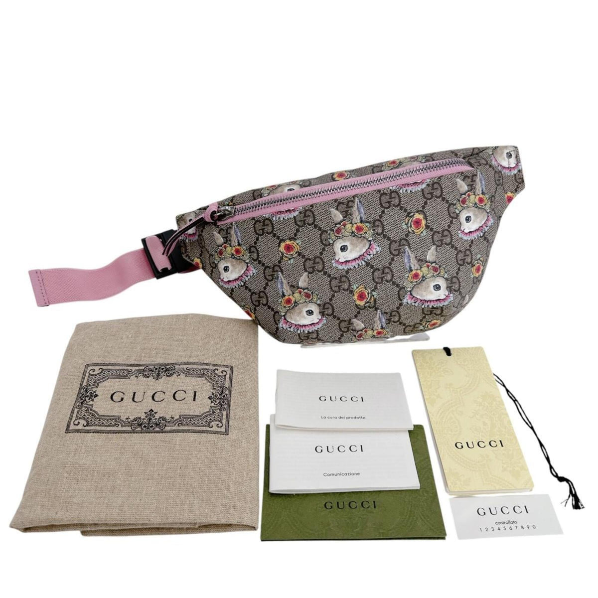 Gucci GG Supreme Children's Waist Bag, designed by Yuko Higuchi, 502095, Beige — Like New