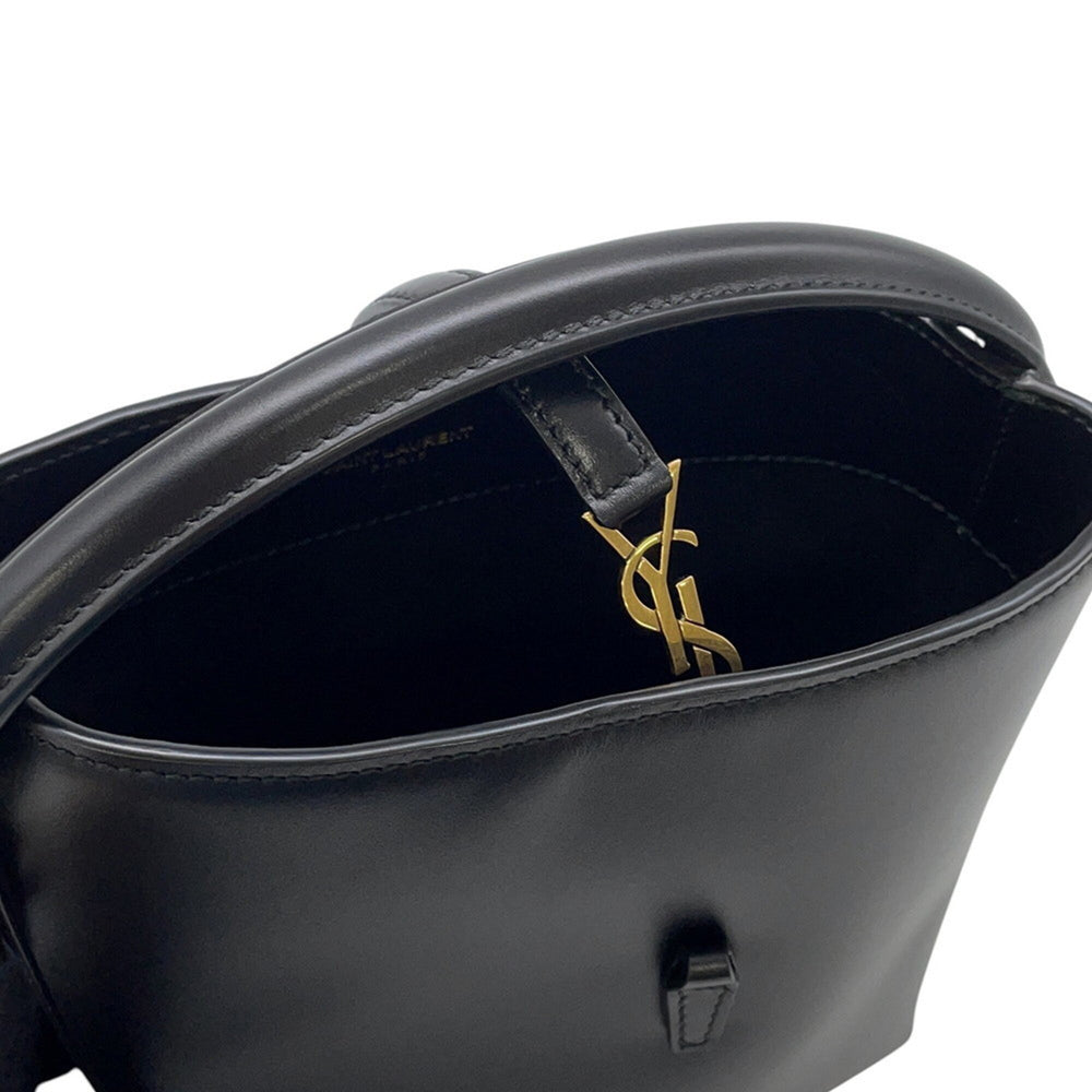 Yves Saint Laurent Saint Laurent Paris Handbag LE 37 Mini Bucket Bag Calf Leather 765870 SAINT LAURENT PARIS Black 2-way — Like New