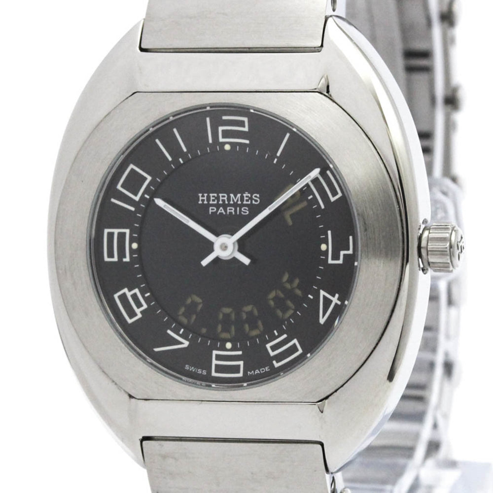 HERMES Espace Stainless Steel Quartz Ladies Watch ES1.210 Polished — Very Good