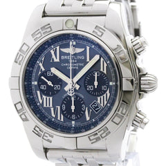BREITLING Chronomat 44 Japan LTD MOP Steel Mens Watch AB0111 Polished — Very Good