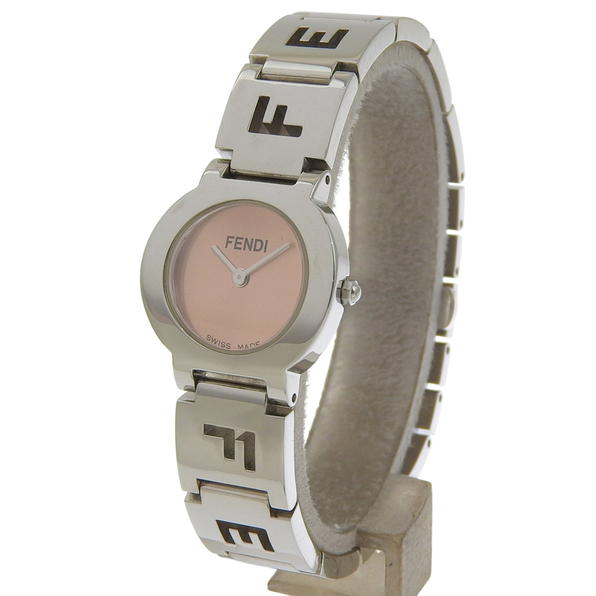 Fendi Olologi Women's Watch, 3050L Stainless Steel, Quartz Movement, Analog Display, Orange Dial — Very Good
