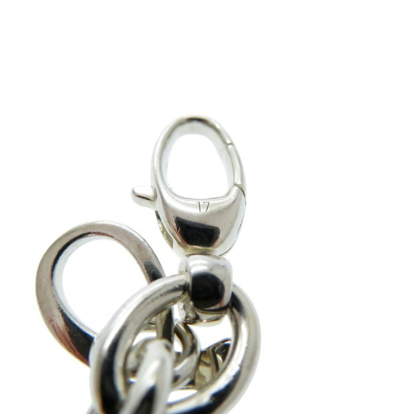 Gucci Multi G Drop Charm Dog Tag Bamboo Bracelet Silver 925 0547GUCCI