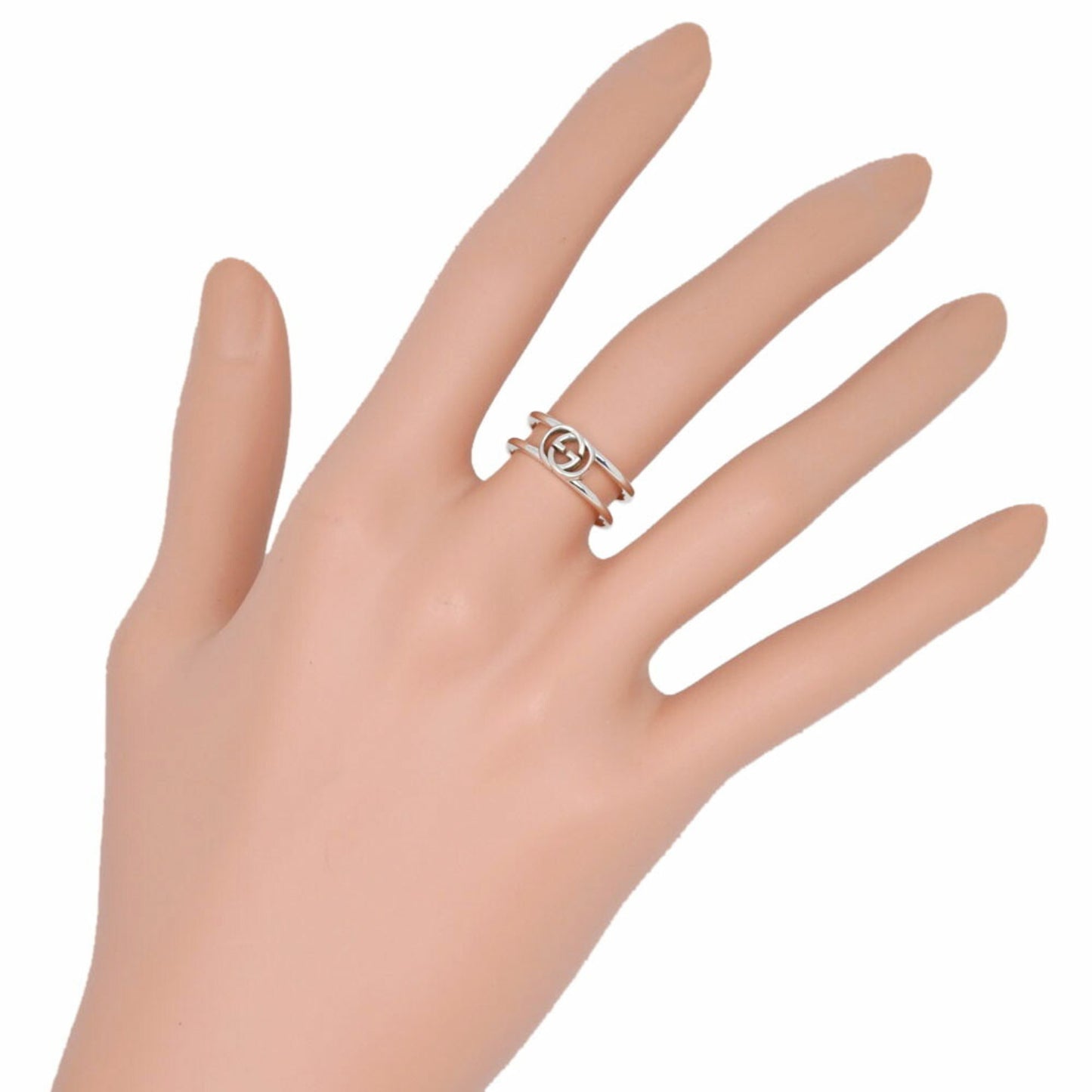 Gucci G Ring, size 10, ring, 925 silver, approx. 2.0g, logo for women