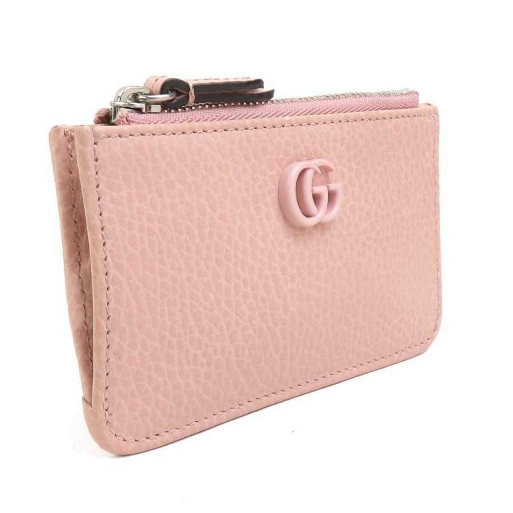 Gucci wallet, coin purse, leather, pink, women's, 701070 56497a