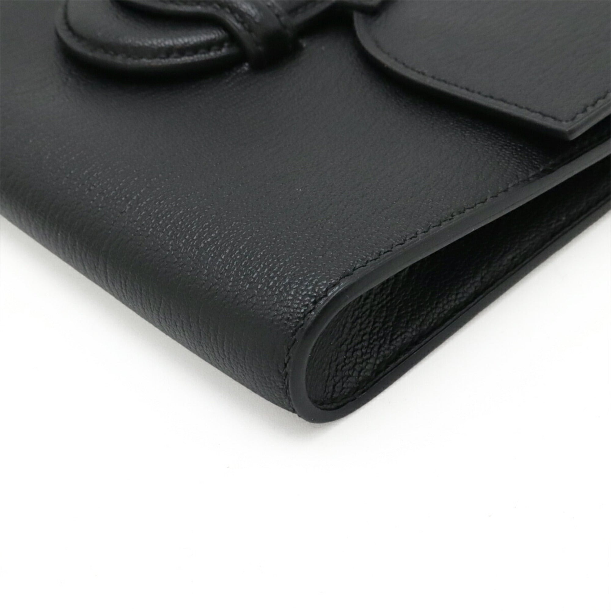 HERMES Faco 1938-19 Clutch Bag, Second Chevre Leather, Black, A Stamp, Sale Item — Like New
