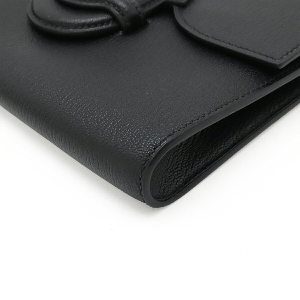 HERMES Faco 1938-19 Clutch Bag, Second Chevre Leather, Black, A Stamp, Sale Item — Like New