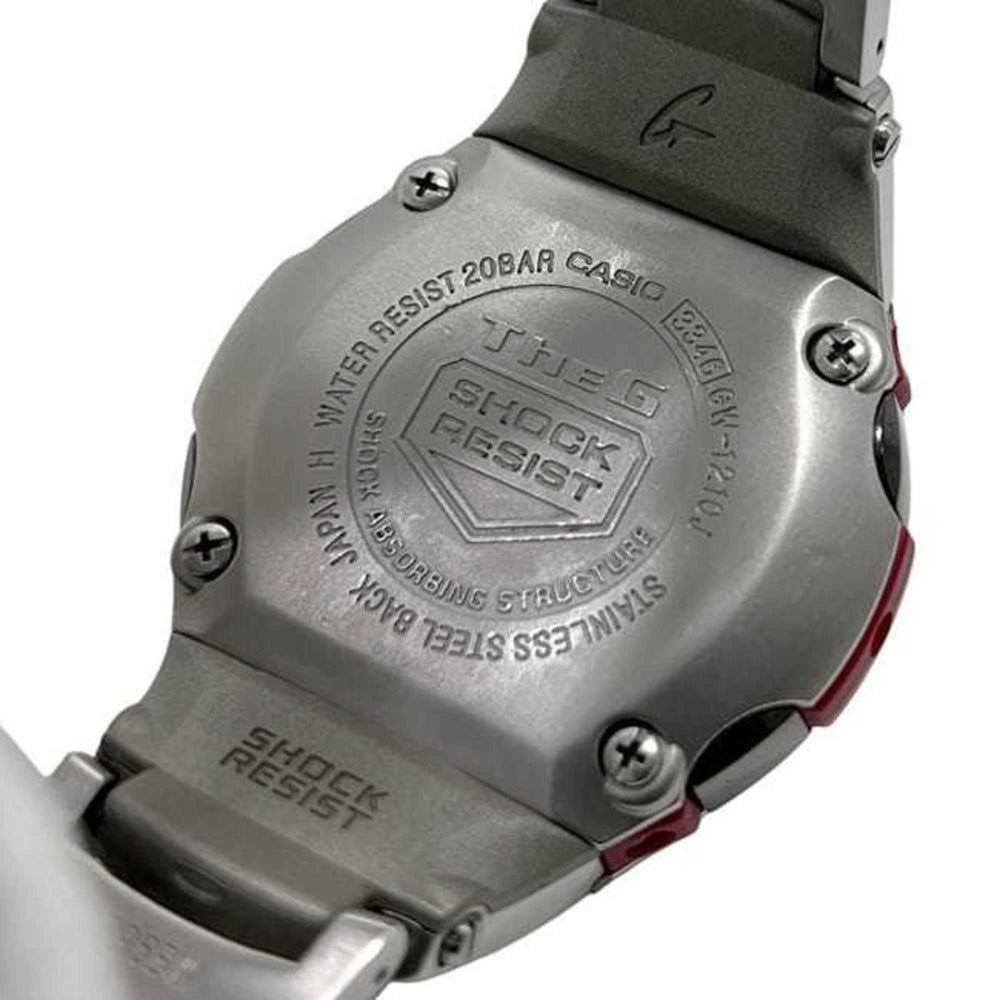 Casio The G Series Watch f-24971 Silver/Purple G-Shock GW-1210J Men's Stainless Steel Quartz CASIO Digital/Analog ec-24971 — Good