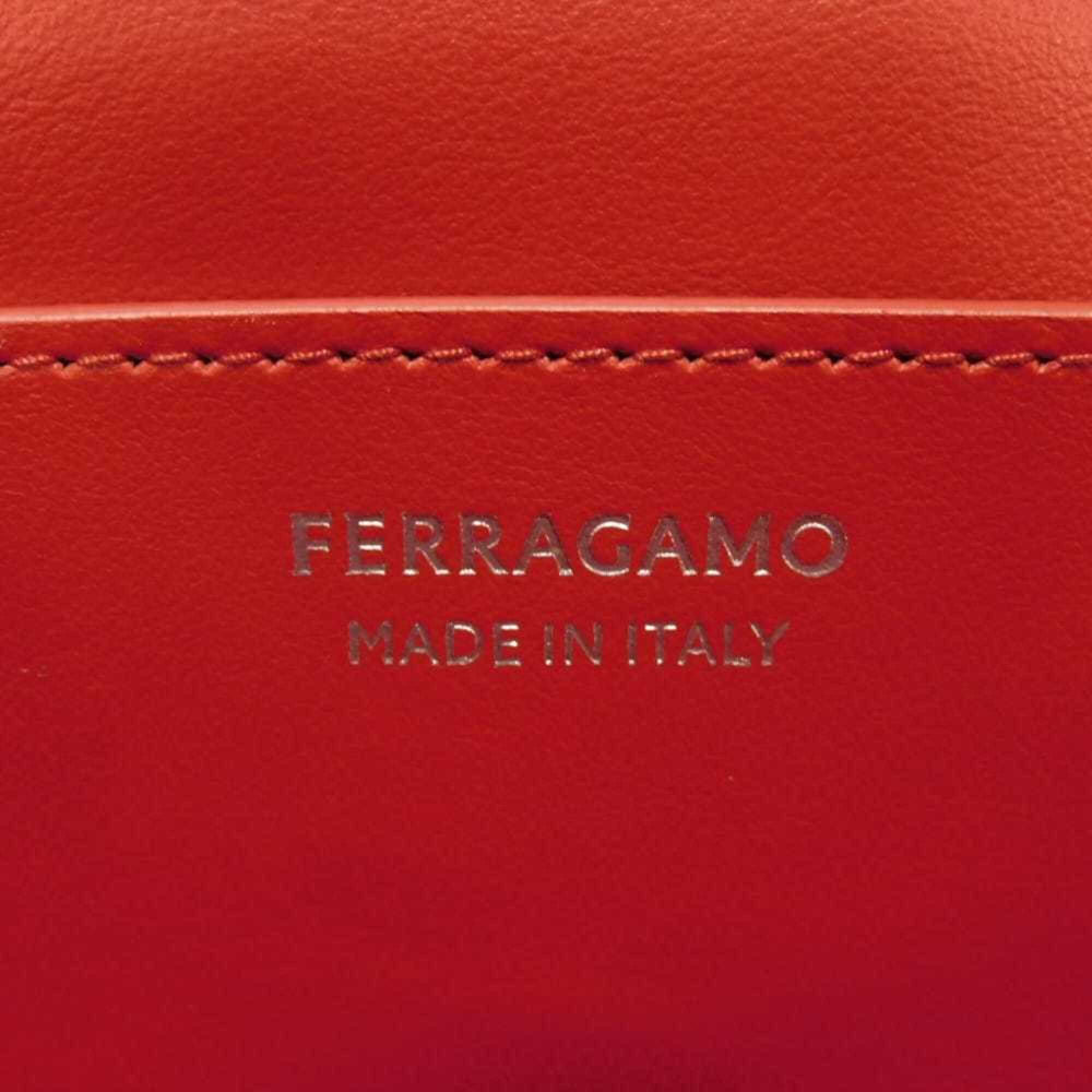 Salvatore Ferragamo Shoulder Bag Double Gancini Mini Chain Calfskin 2-Way New Logo Red 218357 Women's — Like New