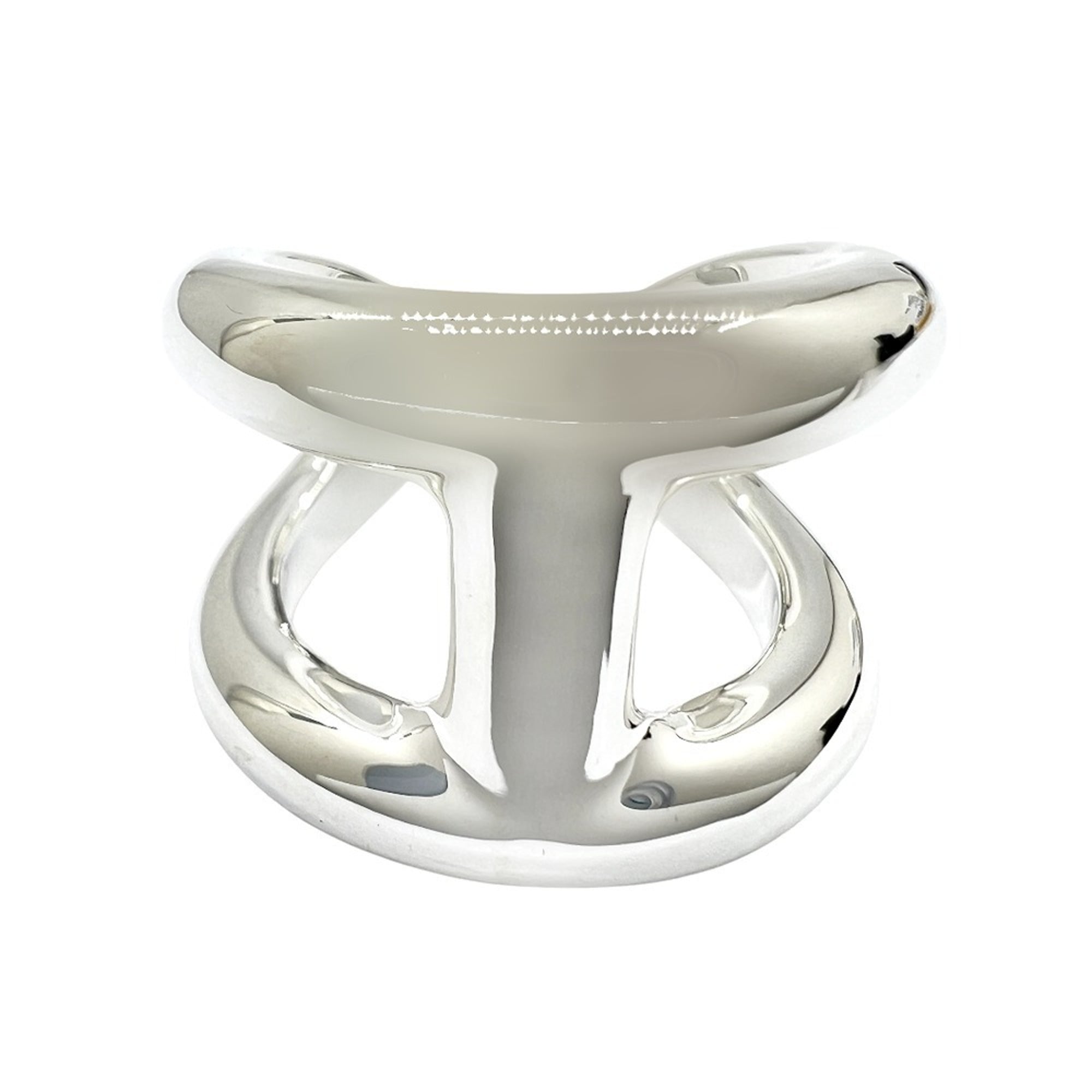 HERMES Osmos Ring, SV925, Size 53, Silver, Men's/Women's — Like New