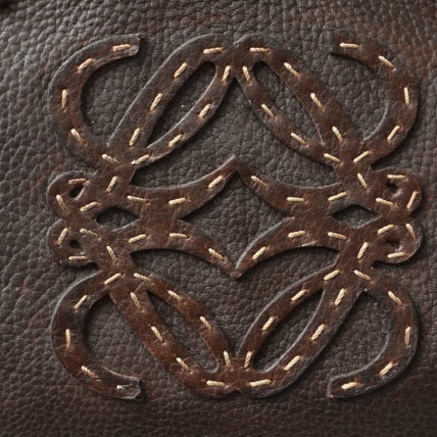 LOEWE Handbag Amazona 36 AMAZONA Leather Dark Brown