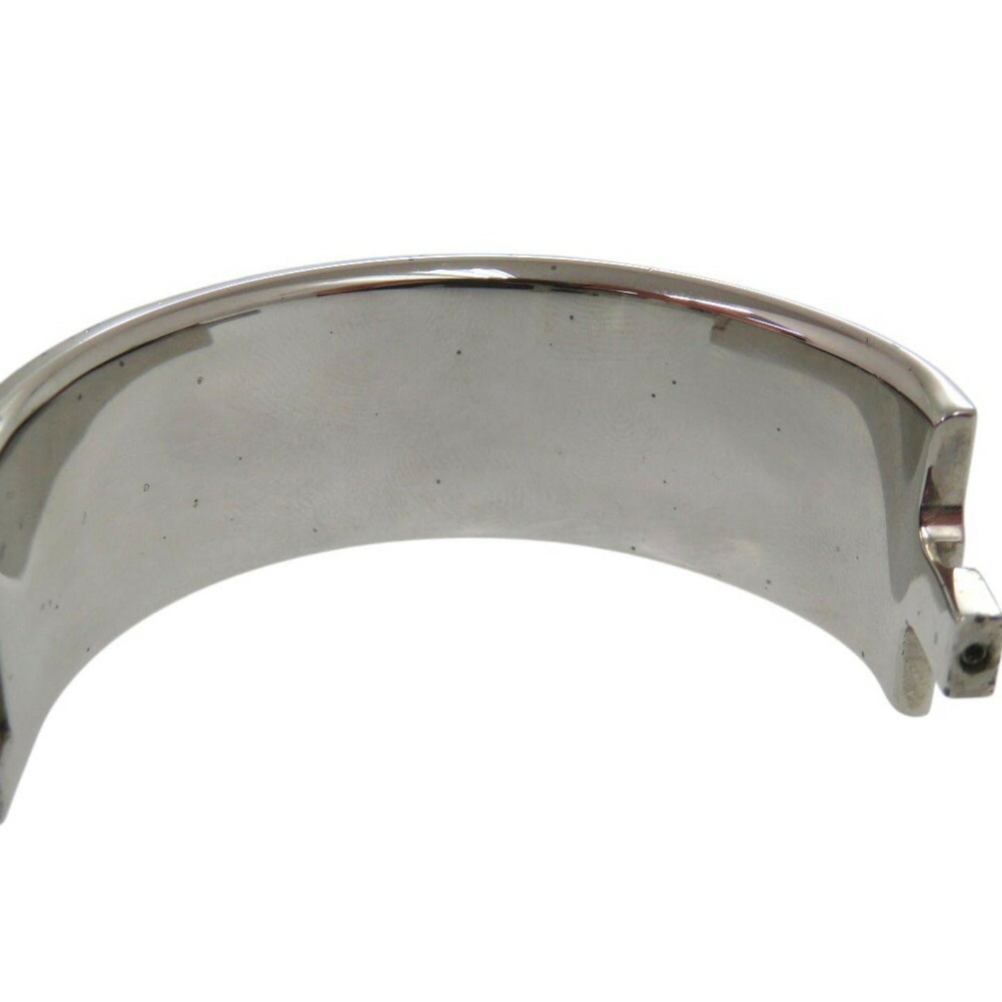 Hermes Click Crack H GM Bracelet Metal Enamel Yellow F Stamp 1200HERMES