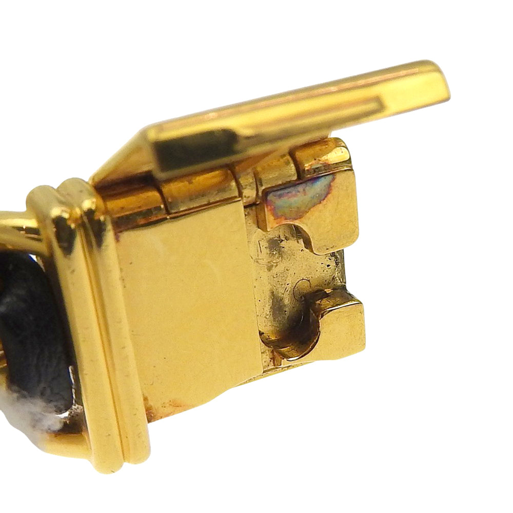 Chanel Premiere S Watch H0001 Gold Plated x Leather Black Quartz Analog Dial Ladies — Good