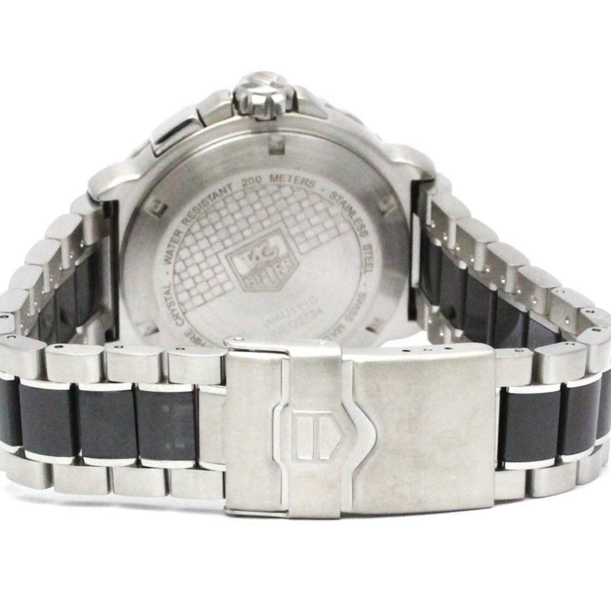 TAG HEUER Formula 1 Grand Date Alarm Steel Mens Watch WAU111C Polished — Very Good