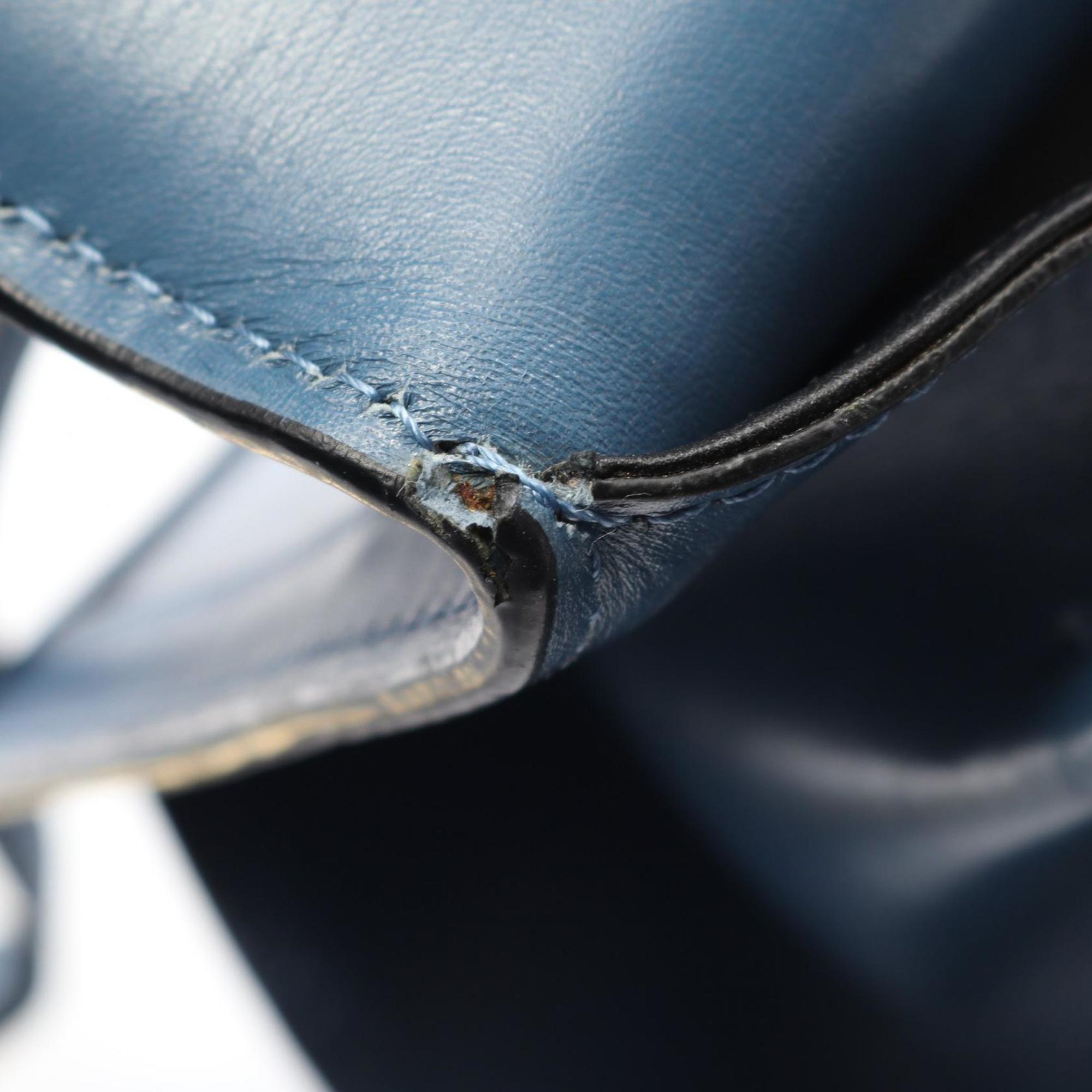 LOEWE Barcelona Shoulder Bag, Leather, Women's, Blue