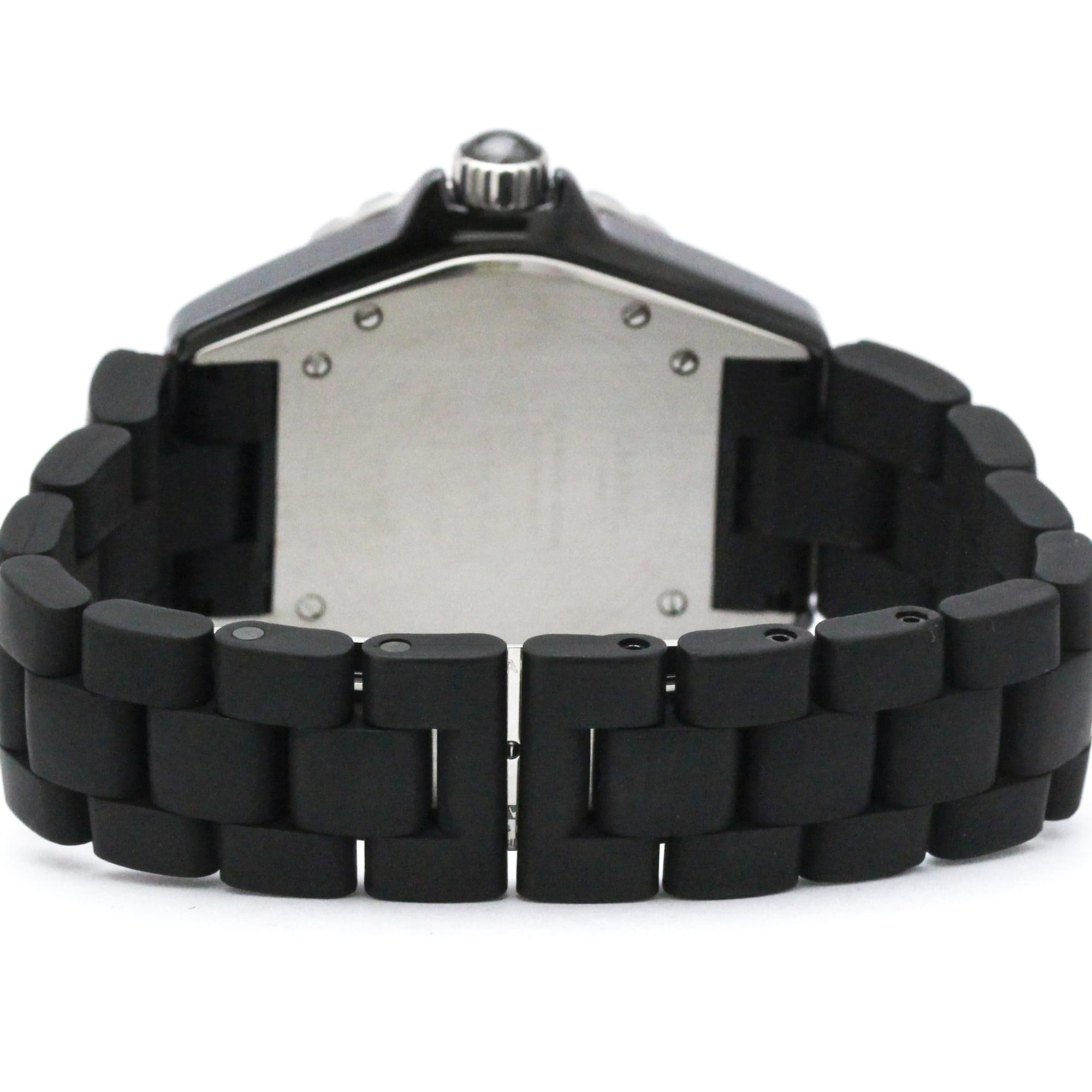 CHANEL J12 Ceramic Rubber Automatic Mens Watch H0684 Polished — Very Good