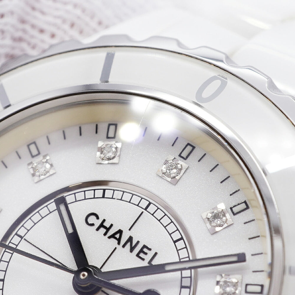 Chanel J12 Diamond H1628 White Dial Women's Watch — Good