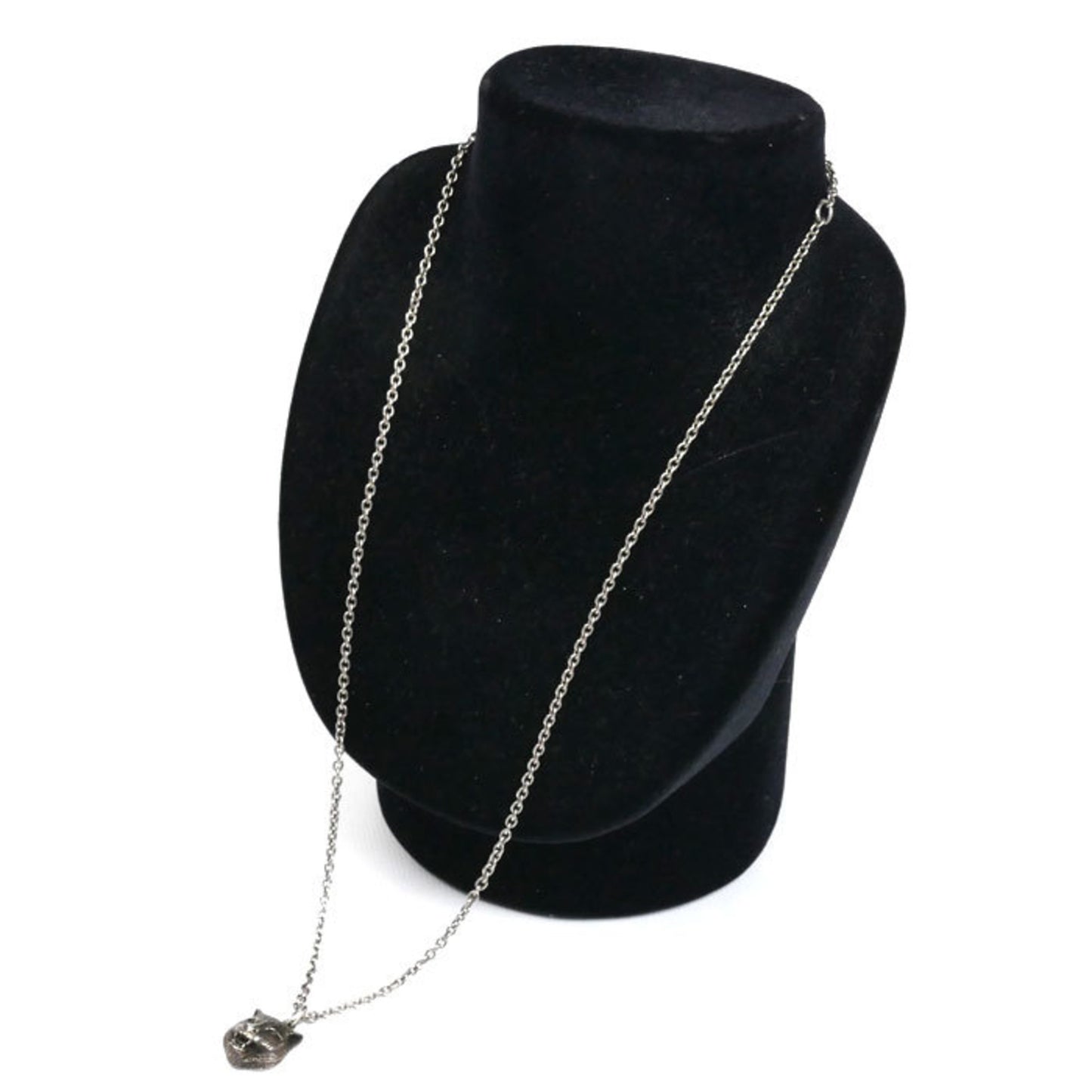 GUCCI Men's Silver 925 Tiger Head Necklace 433608, 17.2g, 60cm