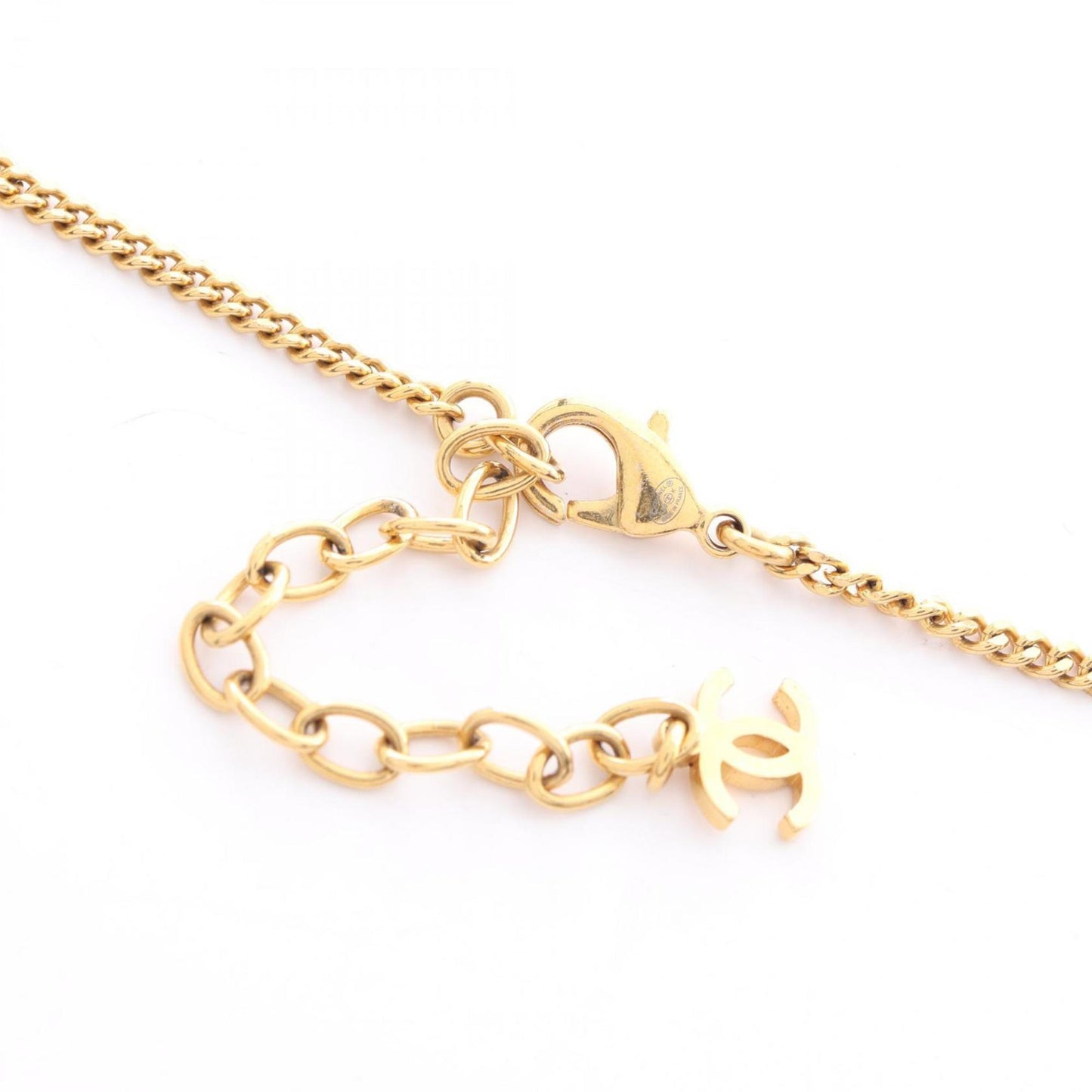 CHANEL Coco Mark Necklace Jewelry GP (Gold Plated) Women's Gold