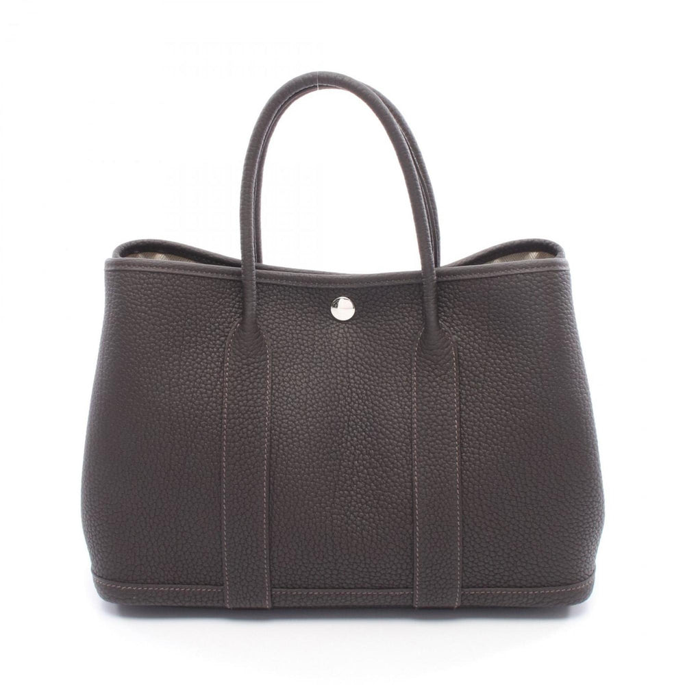 Hermes Garden Party TPM Tote Bag Handbag Leather Negonda Brown Beblanc — New - Store Return