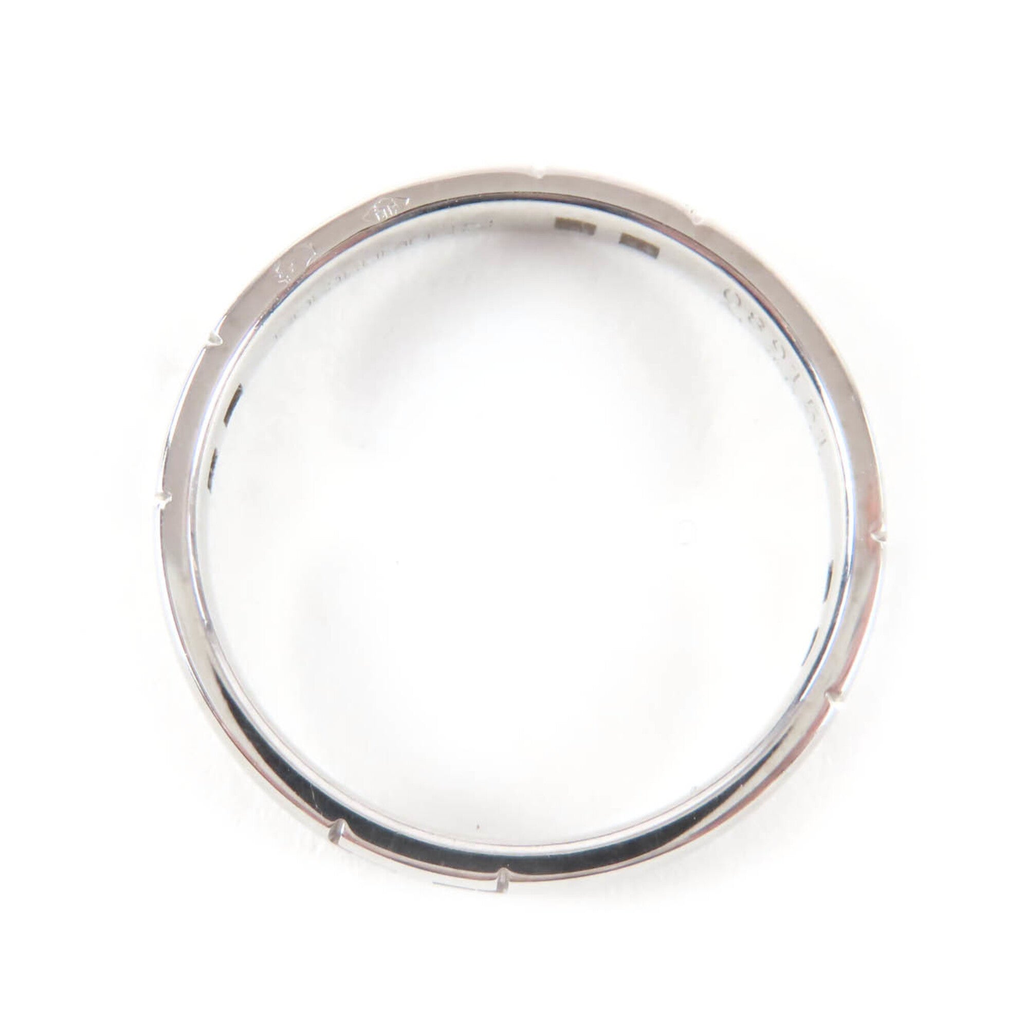 HERMES Hercules Ring 18K 750 (WG) Men's/Women's Accessory Silver 55 Weight 4.27g — Like New