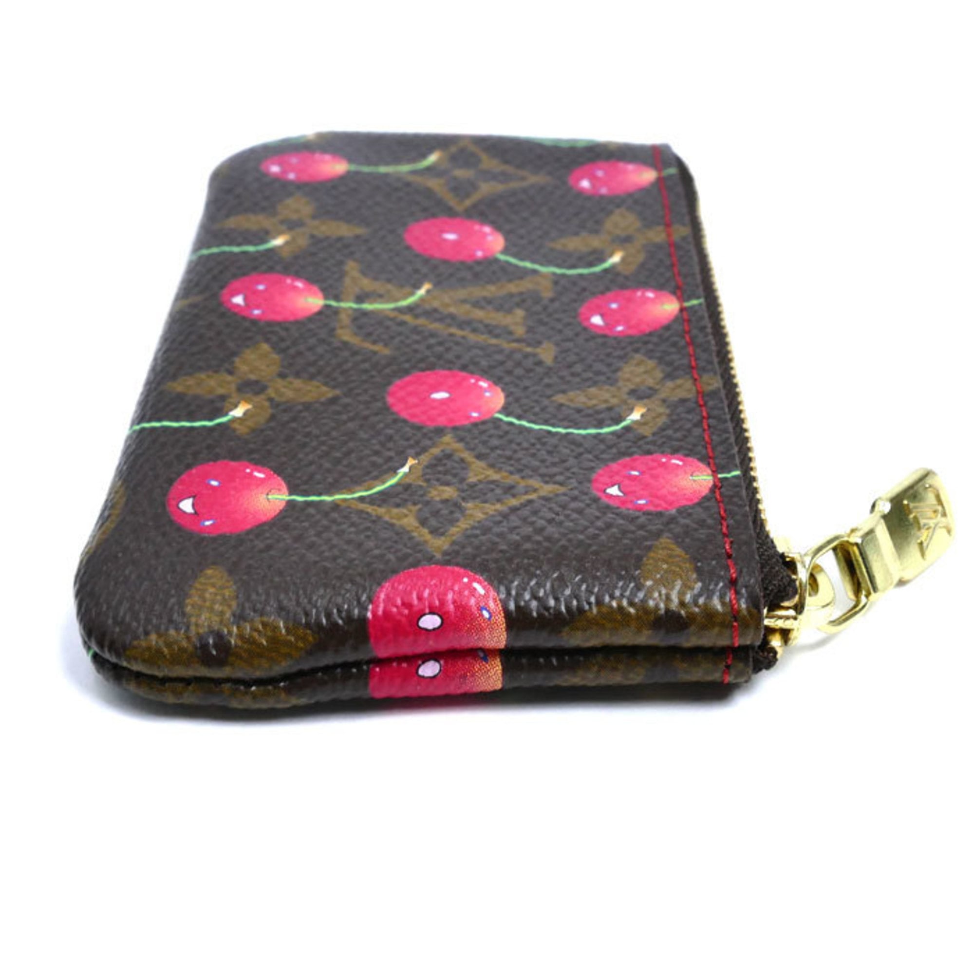 LOUIS VUITTON Pochette Cle Wallet/Coin Case Monogram Cherry M95042 Women's
