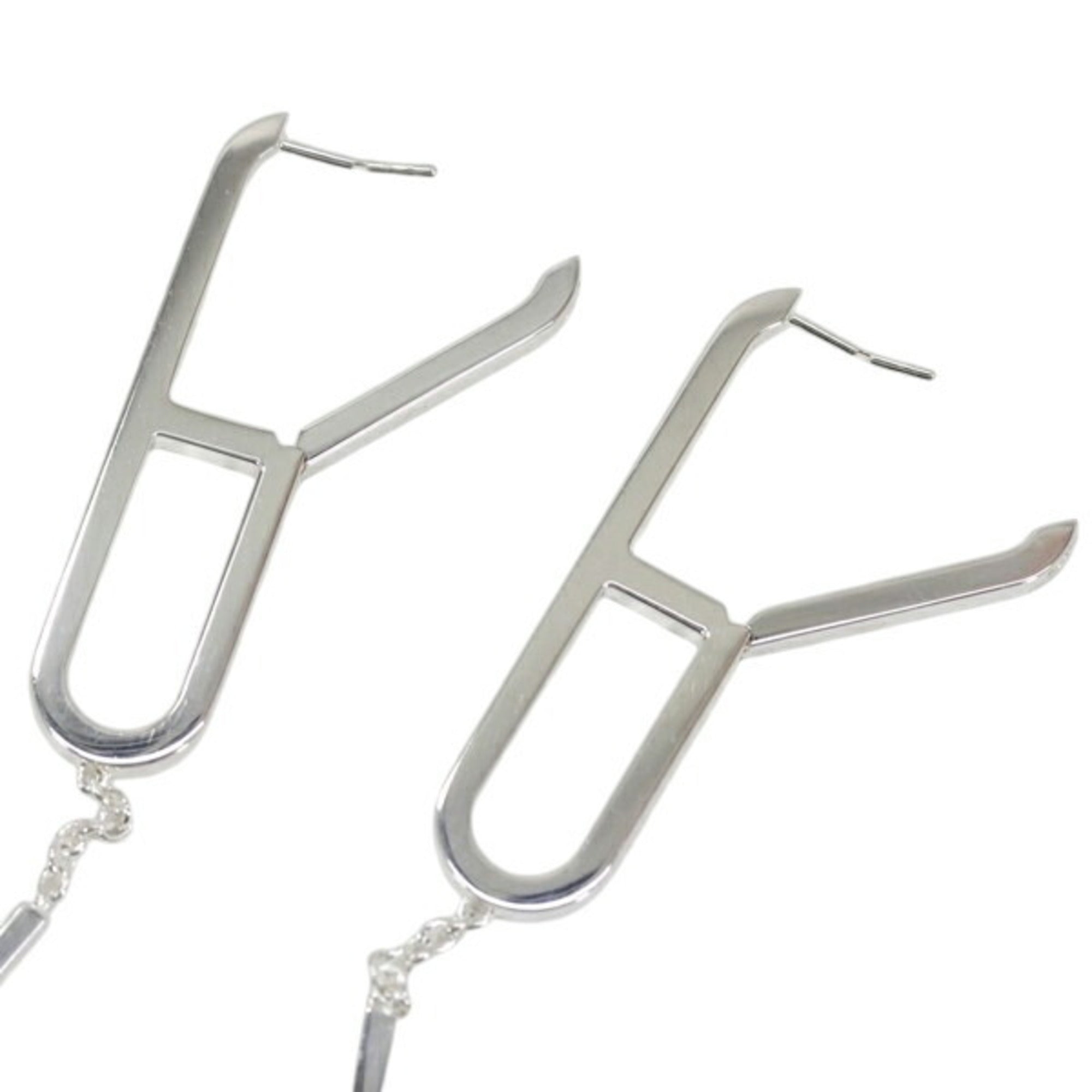 HERMES Ever Chaine d'Ancre Earrings for Women, Ag925, MO1036 — Like New