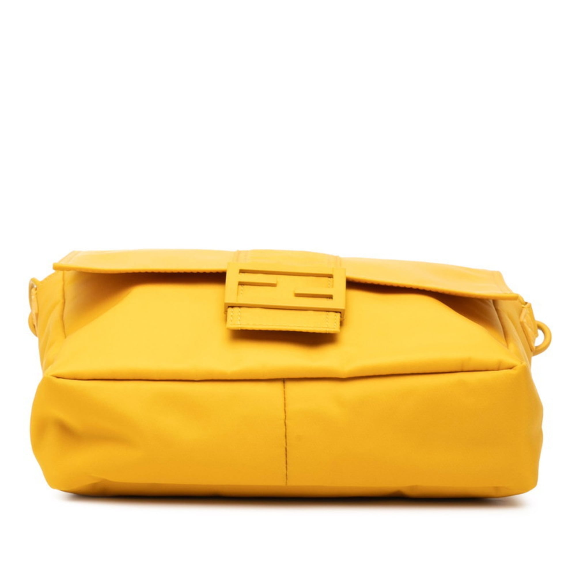 Fendi Logo Messenger Bag/Shoulder Bag 7VA537 Yellow Nylon Women's FENDI