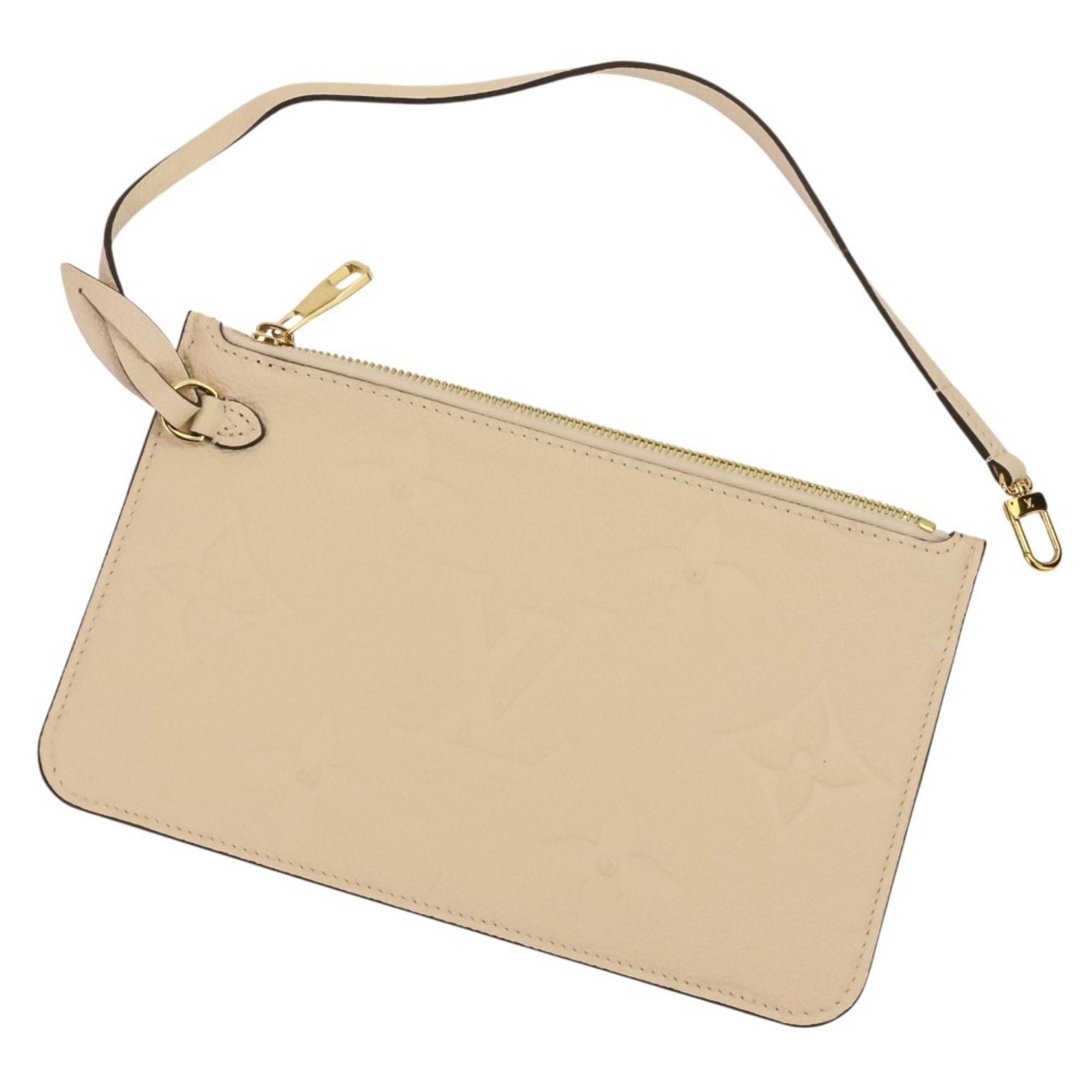 LOUIS VUITTON Monogram Empreinte Neverfull MM Tote Bag M46676 Crème Women's — Like New