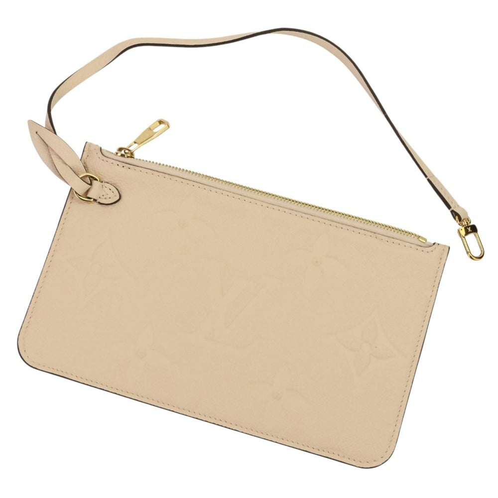 LOUIS VUITTON Monogram Empreinte Neverfull MM Tote Bag M46676 Crème Women's — Like New