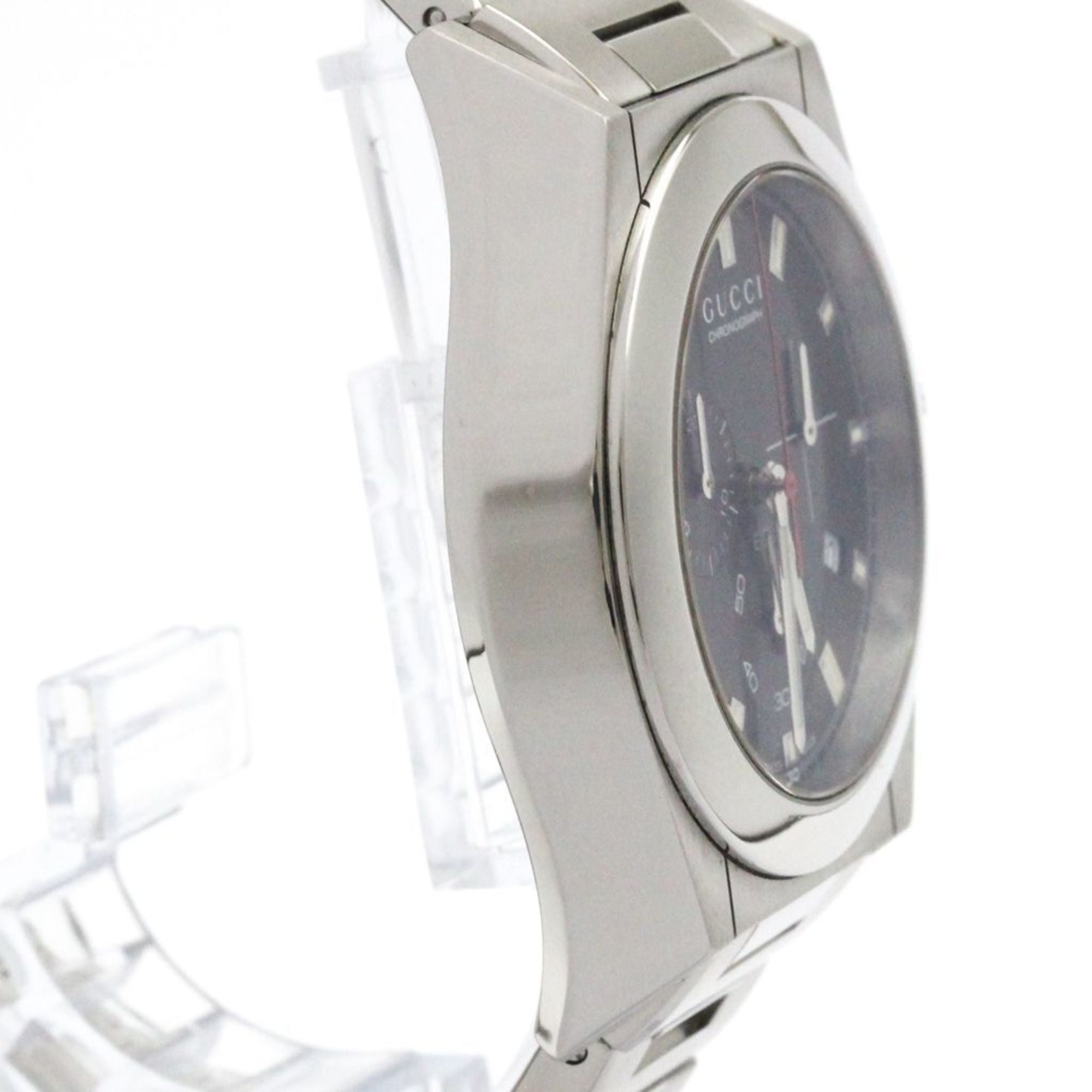 GUCCI Pantheon Stainless Steel Quartz Mens Wtatch YA115235 — Very Good