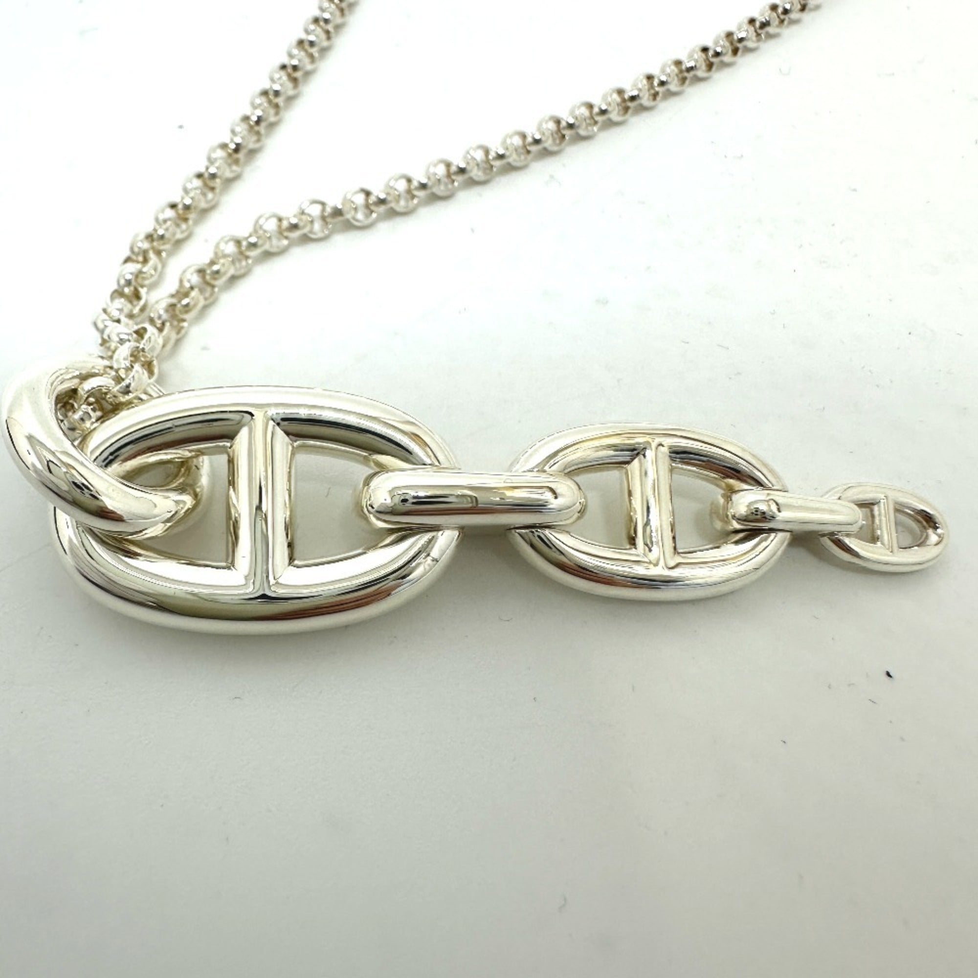 HERMES Hermes Angenera Necklace SV925 Women's Silver — Like New