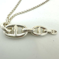 HERMES Hermes Angenera Necklace SV925 Women's Silver — Like New