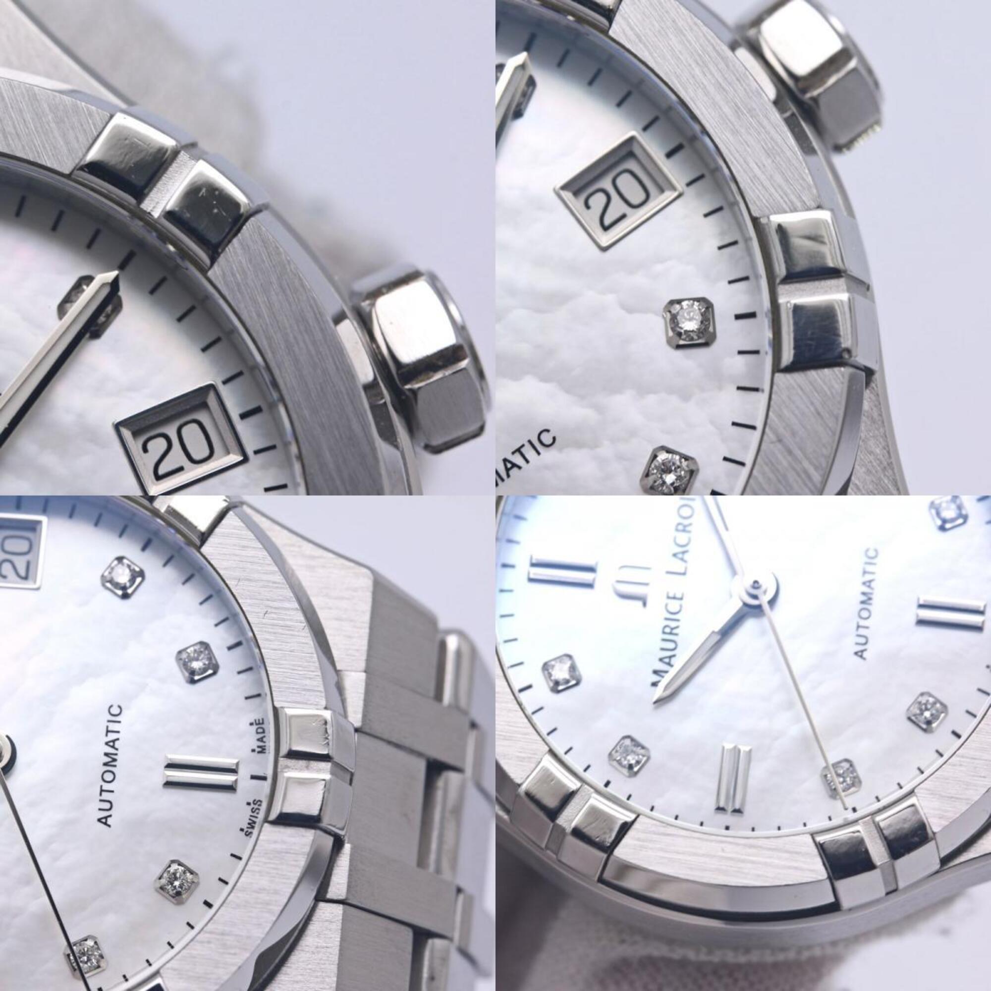 Maurice Lacroix Aikon Automatic 35 Diamond AI6006-SS002-170-1 Men's/Women's Watch (Boys' Size) Stainless Steel 40317 — Good