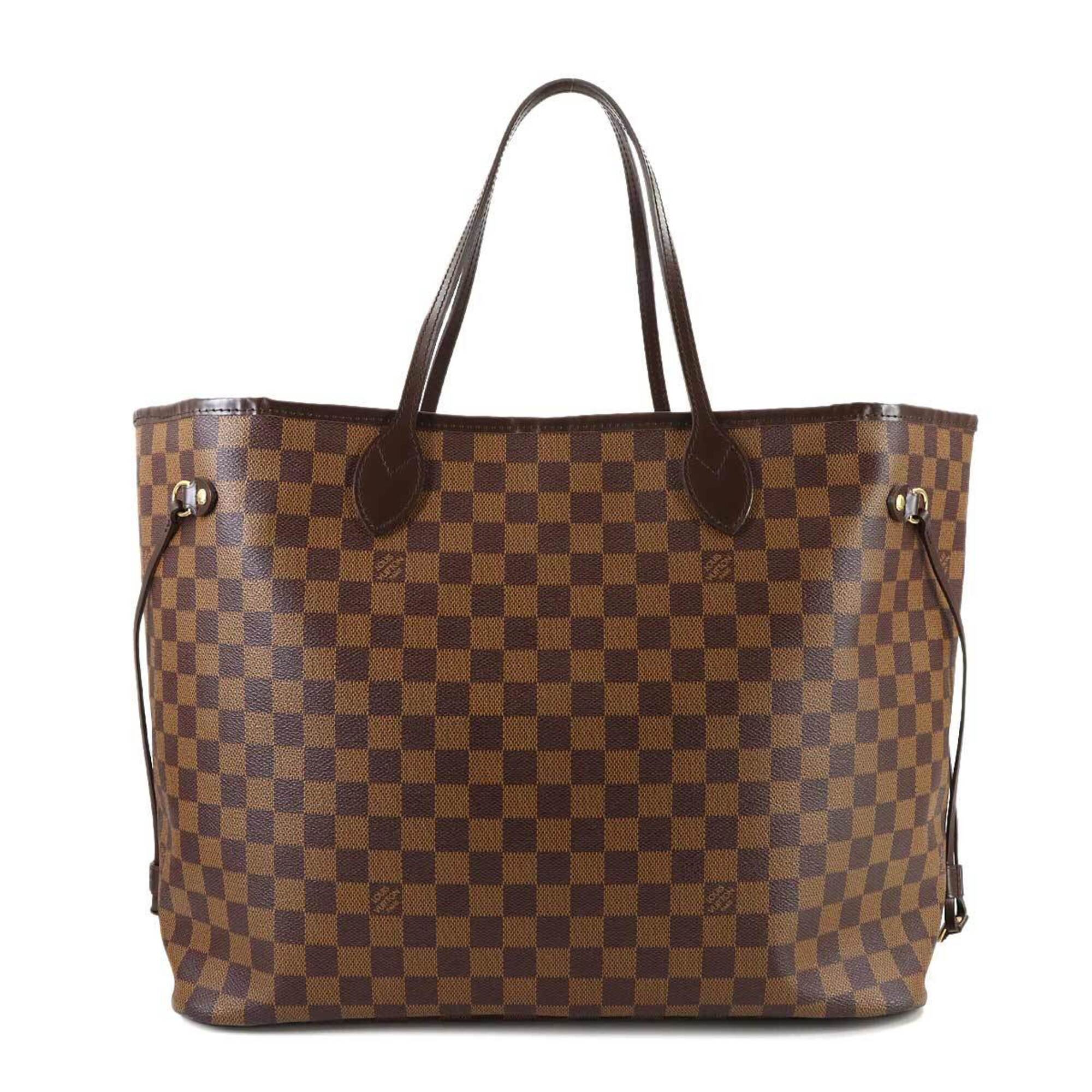 Louis Vuitton Damier Neverfull GM Tote Handbag, Ebene Cerise, N51106, Gold Hardware — Like New