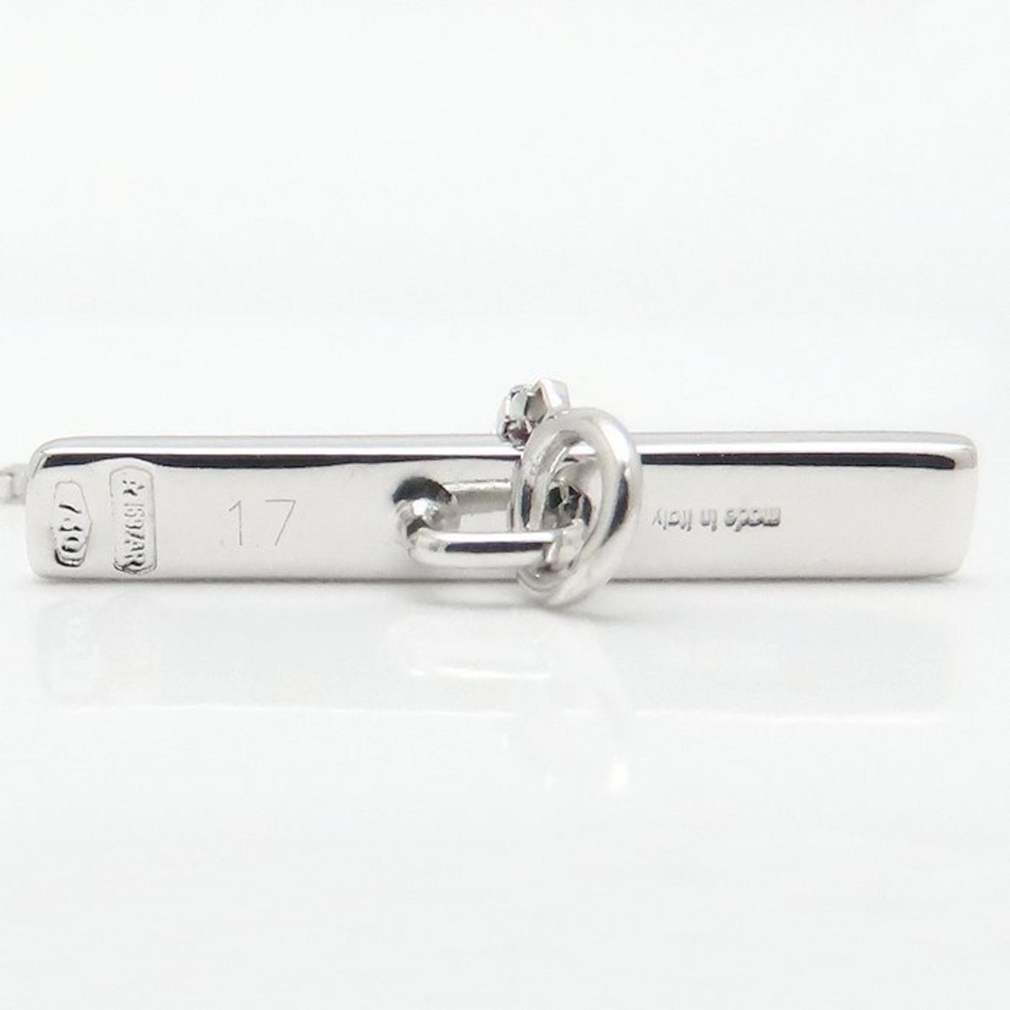 GUCCI Lariat Bracelet #17 18KWG Women's 295198 — Like New