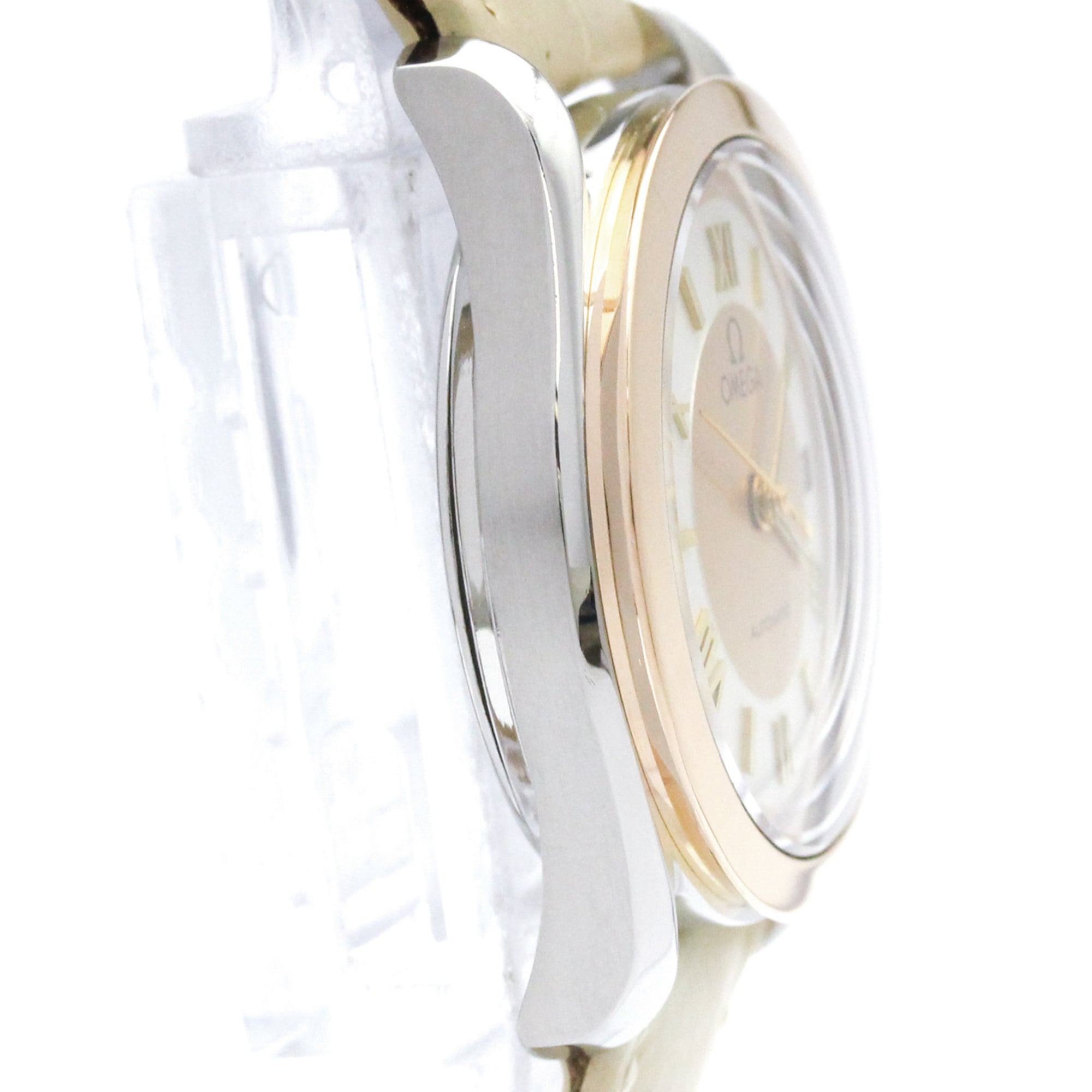 OMEGA Classic 18K Pink Gold Steel Automatic Watch 566.0295 Polished — Very Good