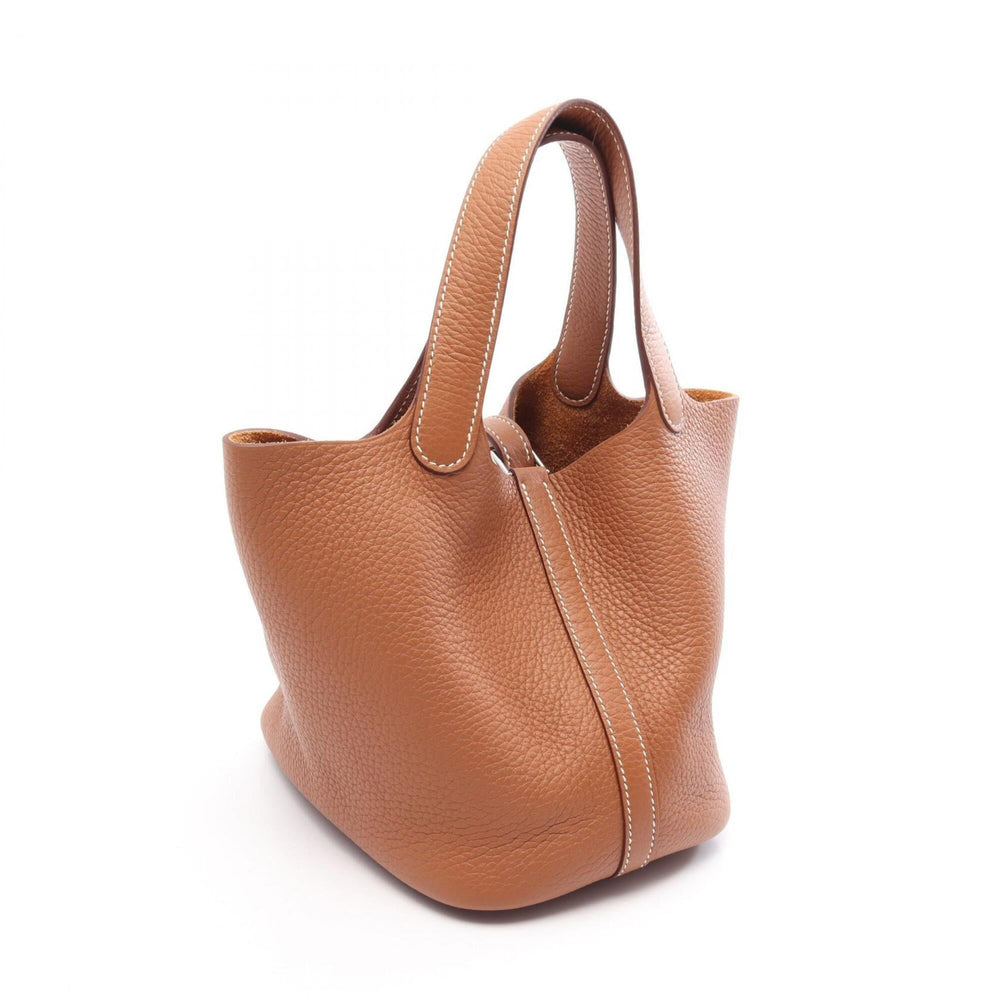 Hermes Picotin Lock PM Handbag, Leather, Taurillon Clemence Women's, Brown — New - Store Return